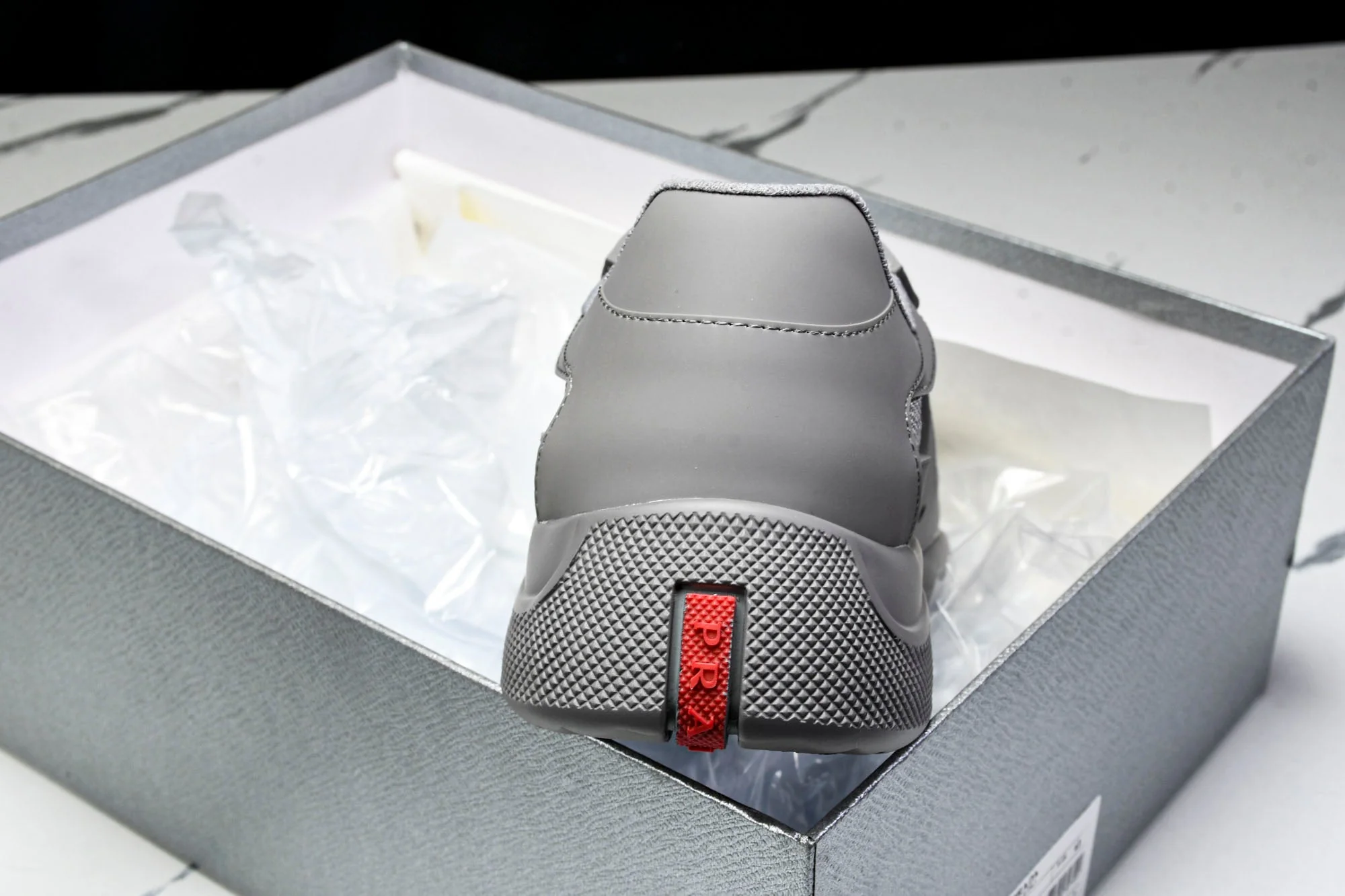 Prada America's Cup Sneaker Soft Rubber 'Steel Grey'