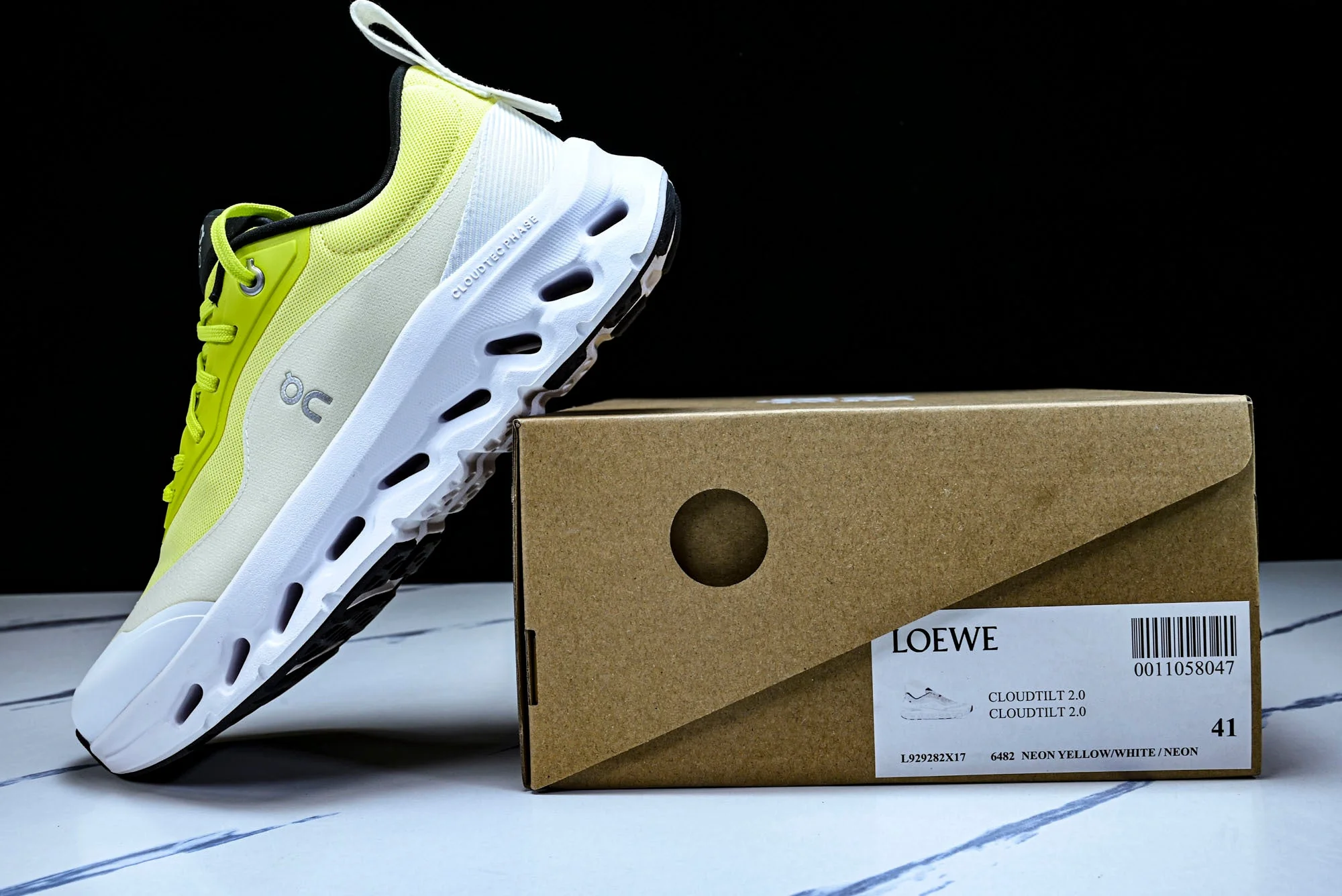 LOEWE × ON Cloudtilt 2.0 'Neon Yellow White'