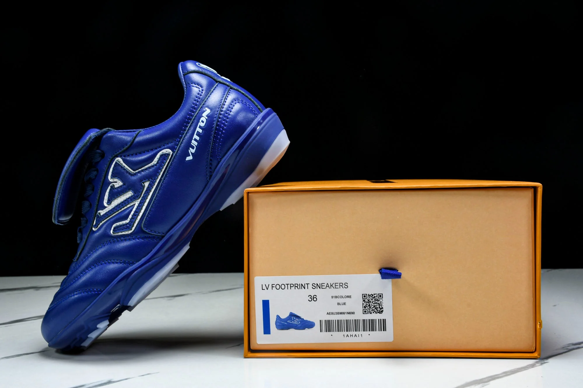 Louis Vuittоп Footprint Soccer Sneaker 'Blue'