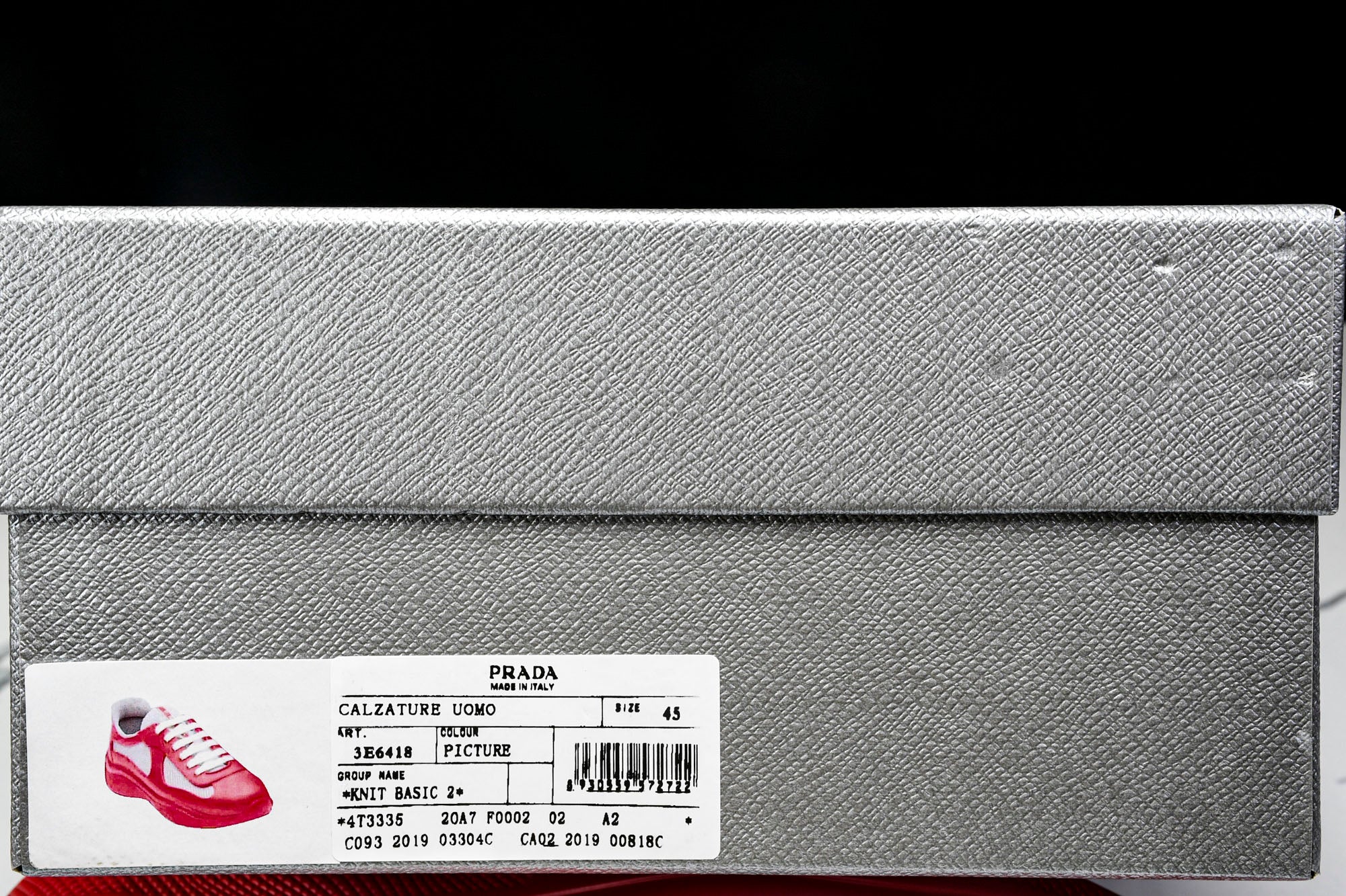 Prada America's Cup Sneaker Soft Rubber 'Red'