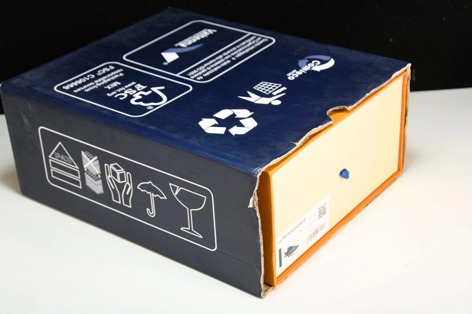 Louis Vuittоп Trainer Low Velcro Strap 'Navy Mesh'