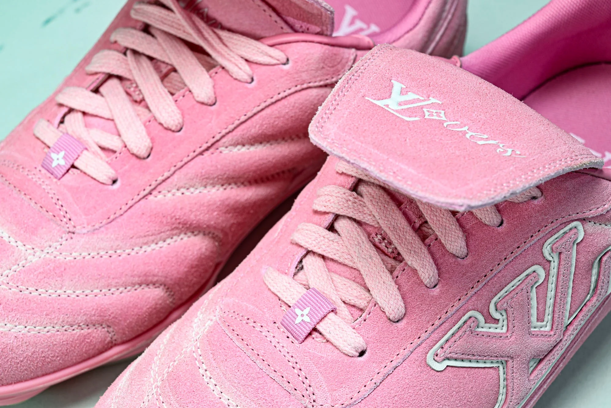 Louis Vuittоп Footprint Soccer Sneaker 'Pink Suede'
