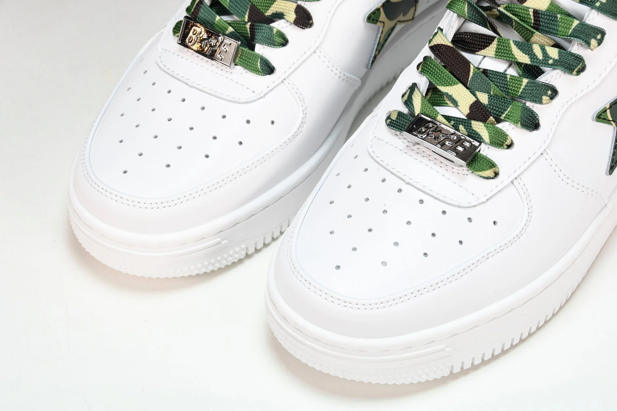 A Bathing Ape Bape Sta 'White ABC Camo Green'