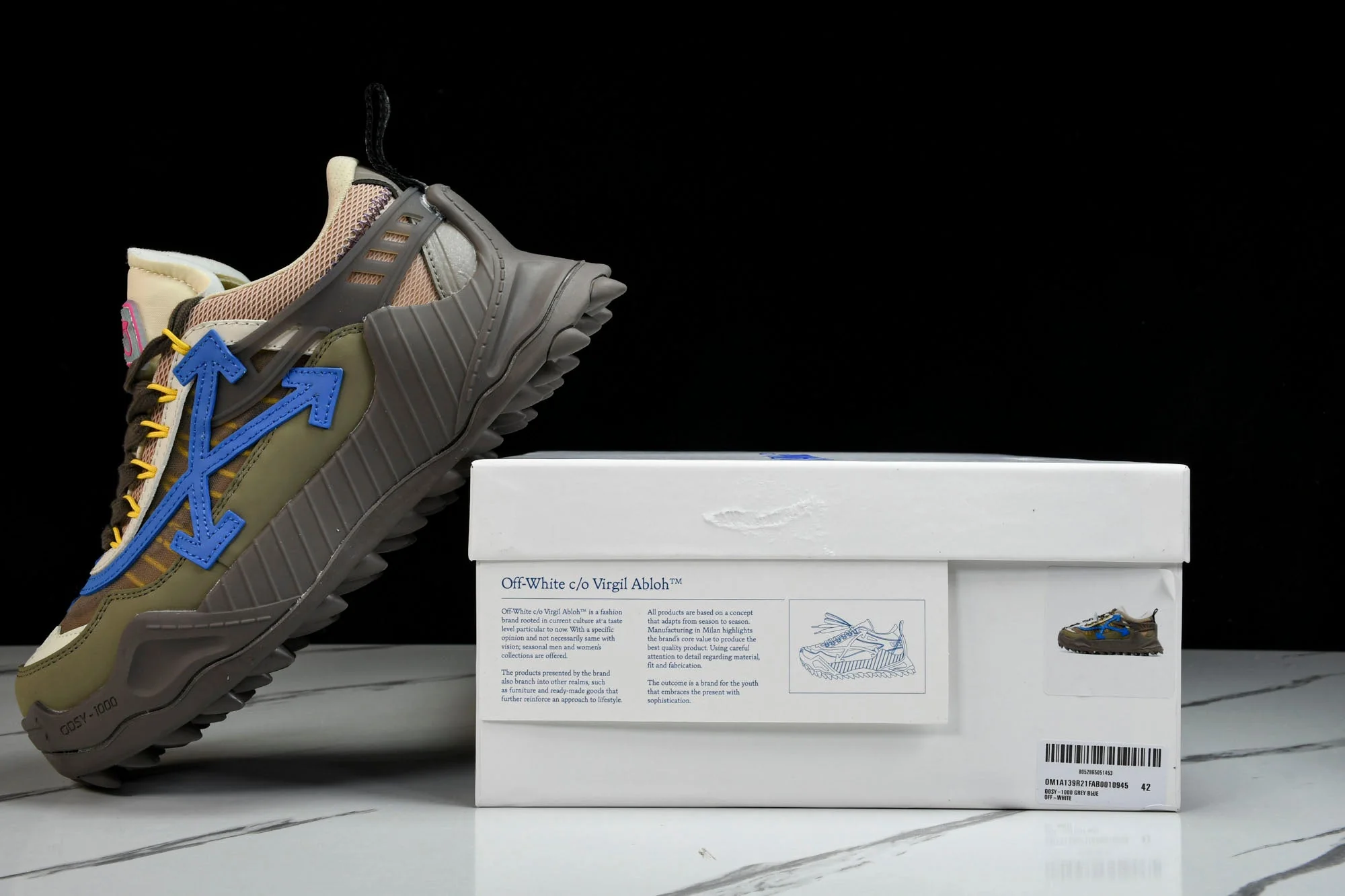 Off-White ODSY-1000 'Brown Grey Blue'