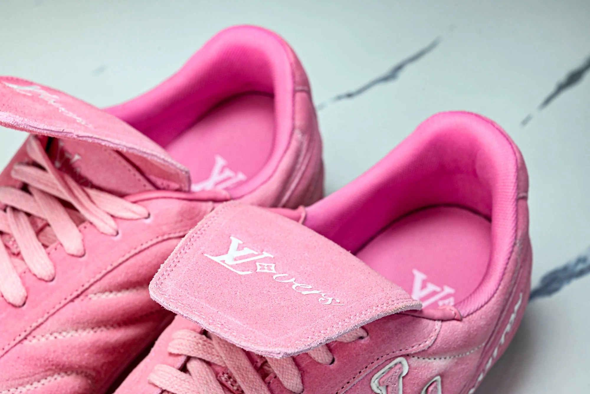 Louis Vuittоп Footprint Soccer Sneaker 'Pink Suede'