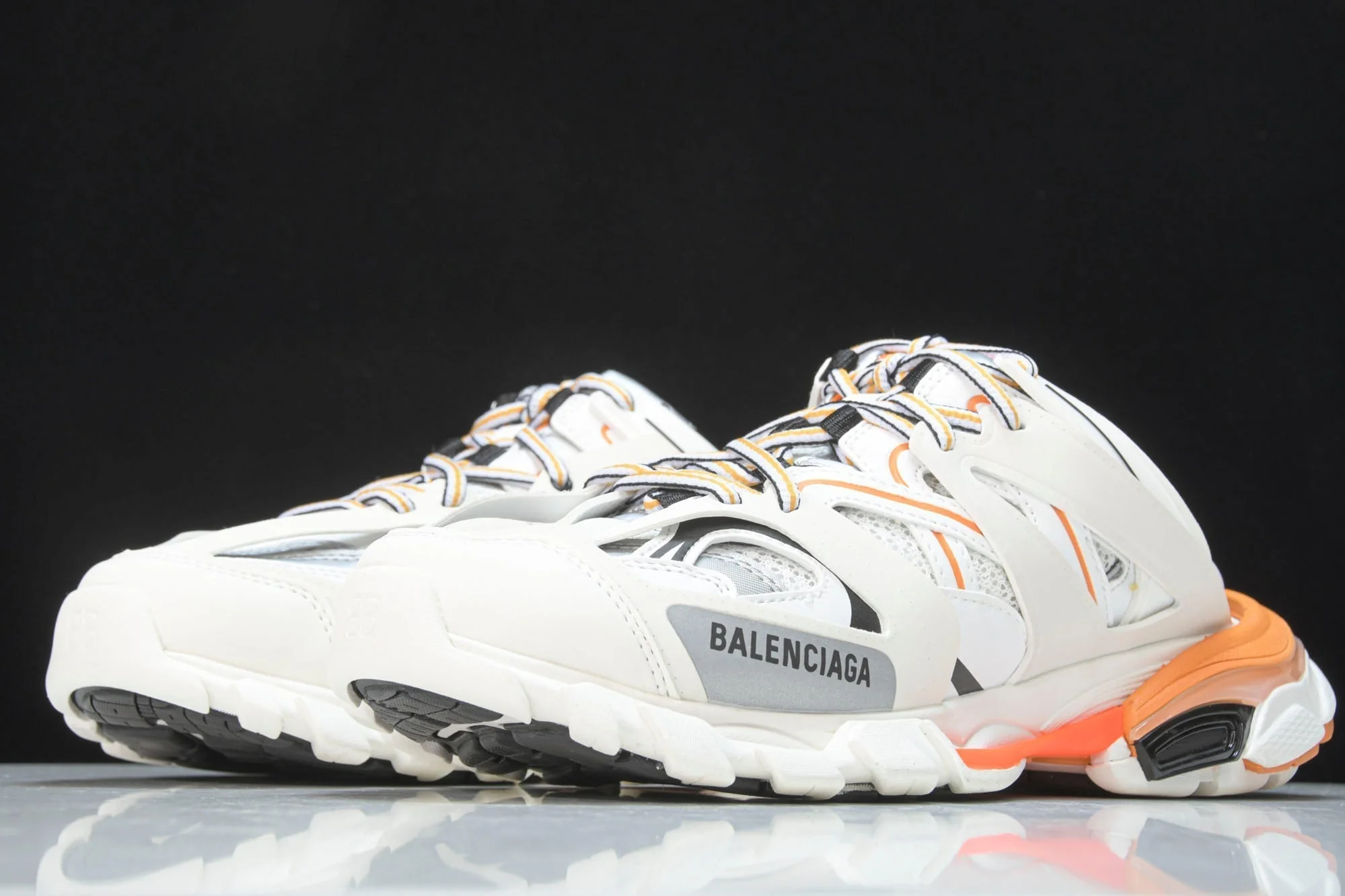 Track Mule 'White Orange'