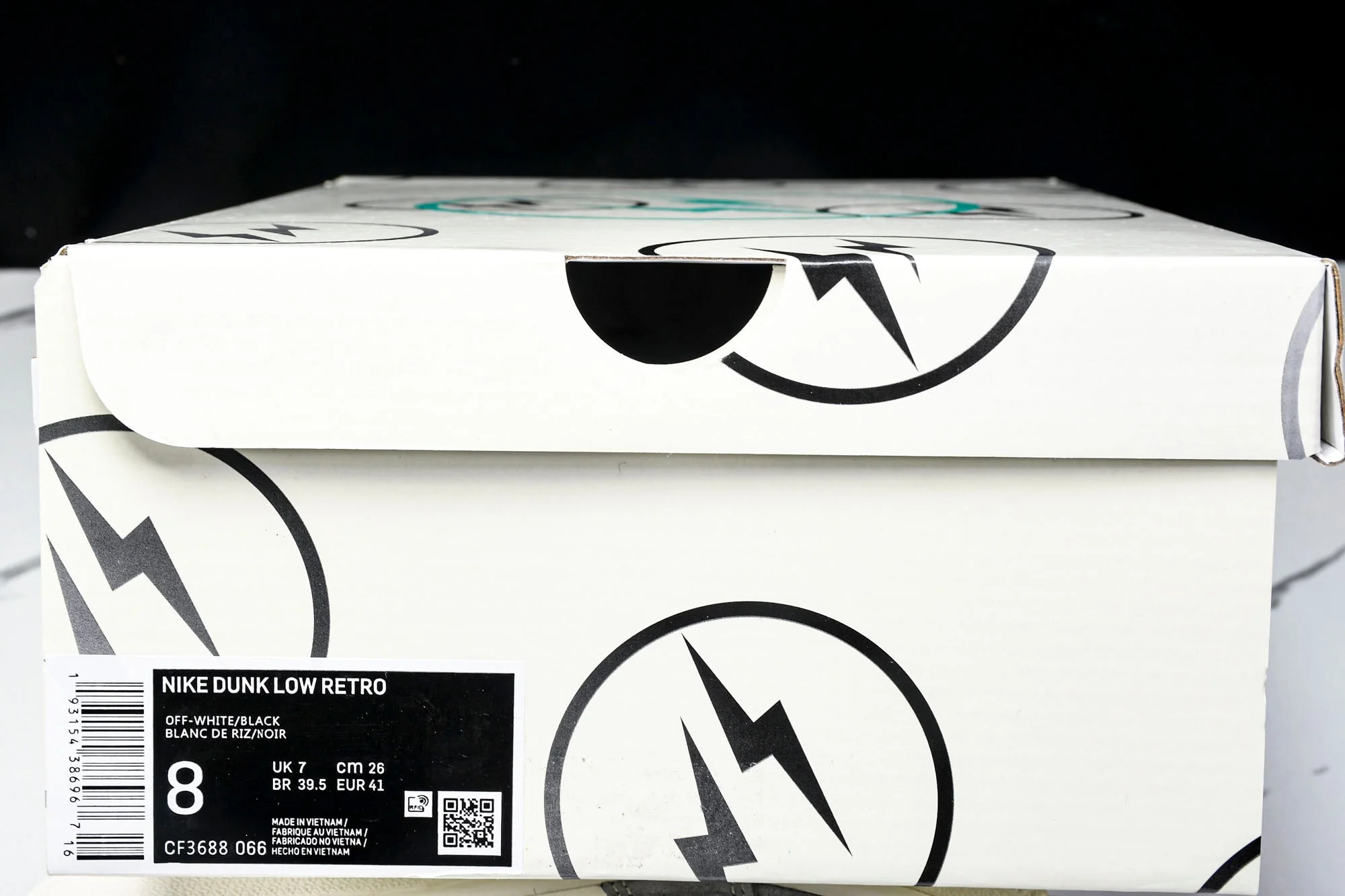 Travis Scott AJ1 Low x Fragment 'Grey Navy' (Custom)