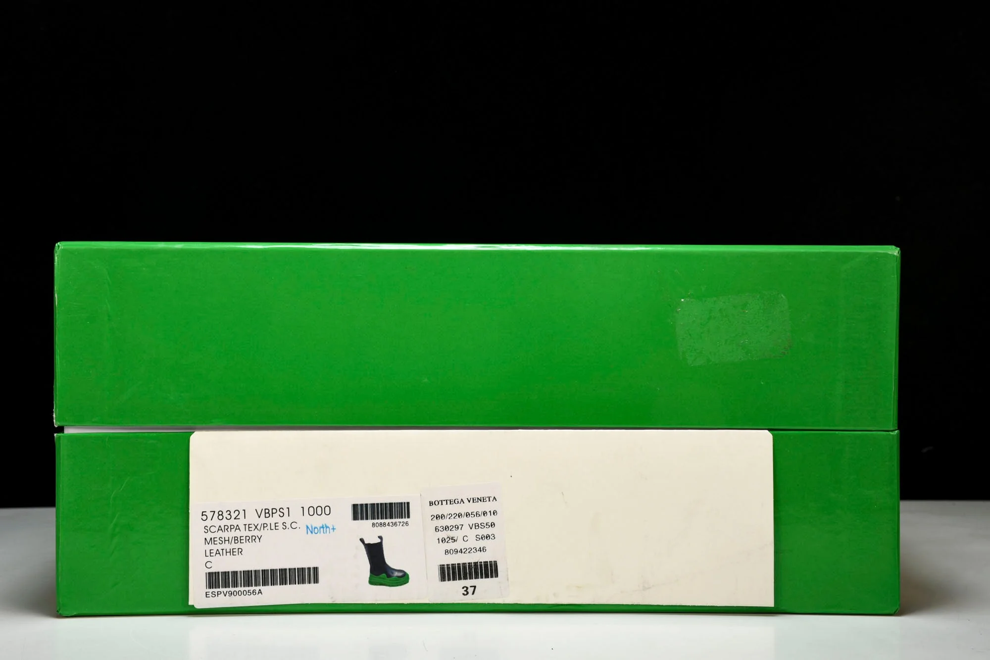 Вottega Veneta Tire Chelsea Boots 'Black Green'