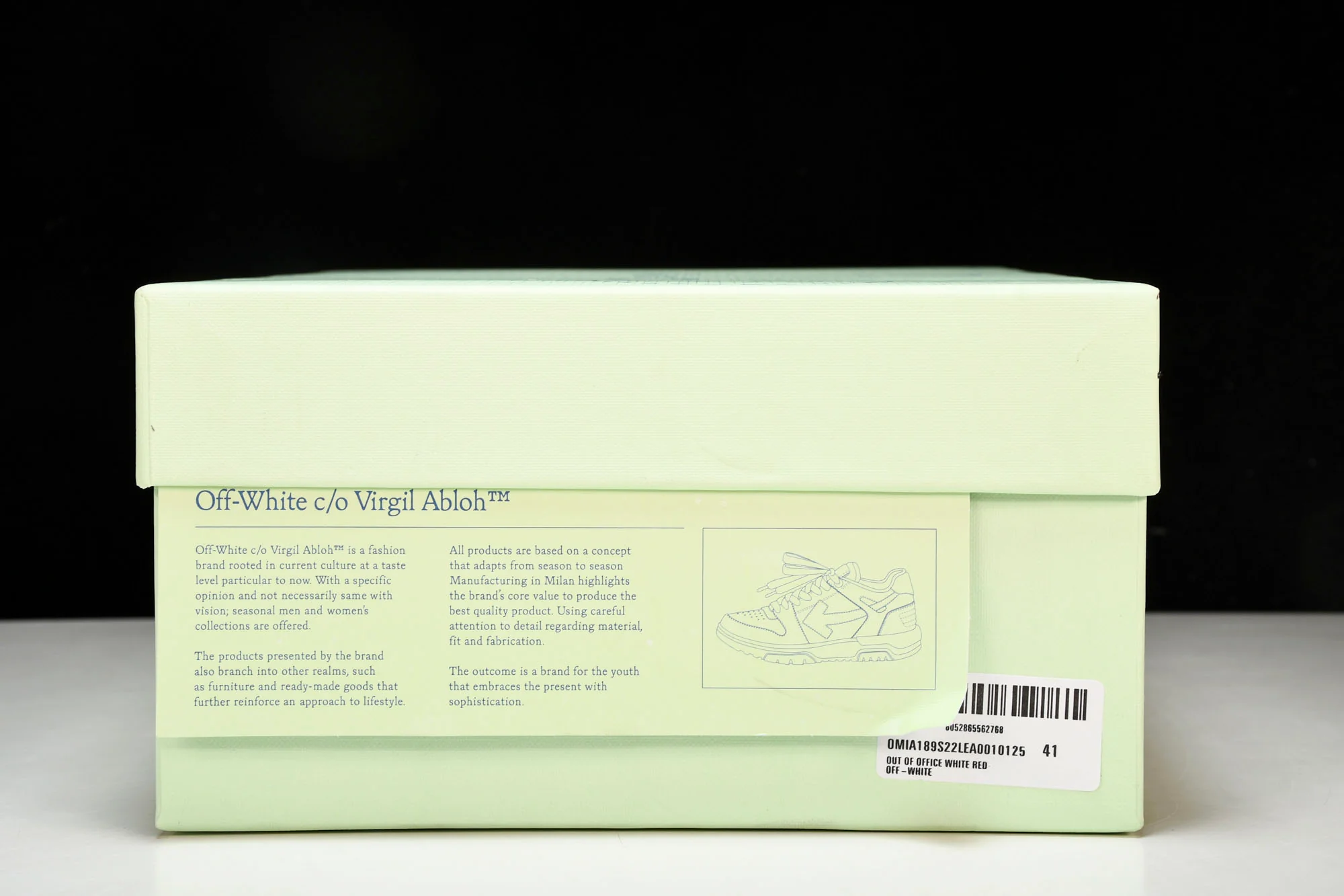 Off-White Out Of Office OOO Low Top 'White Red'