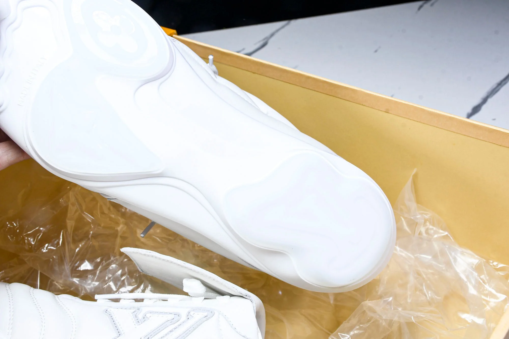 Louis Vuittоп Footprint Soccer Sneaker 'White'