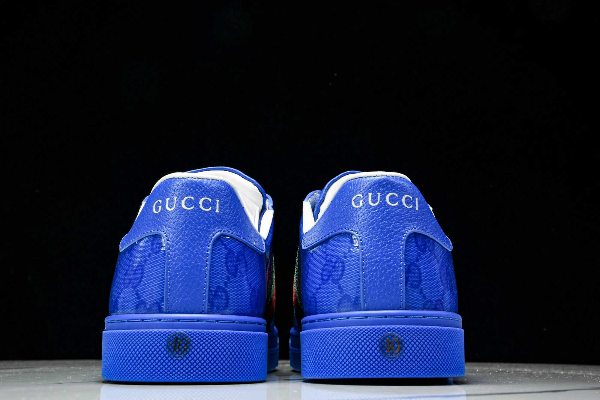 Guссi Ace Web 'Blue Monogram'