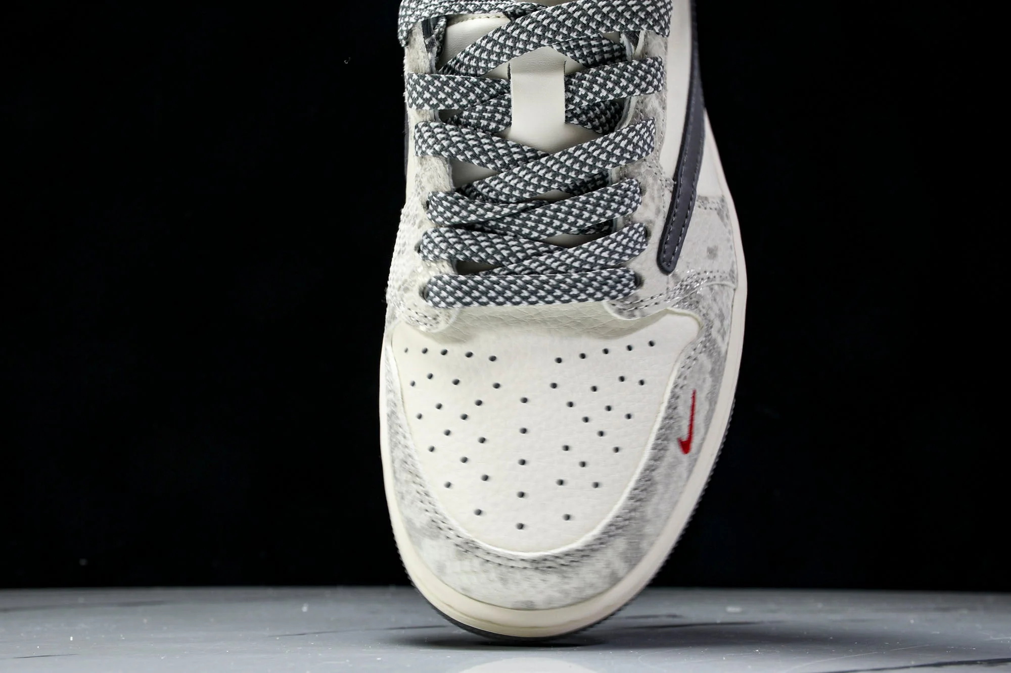 Travis Scott AJ1 Low x Year of The Snake 'White Grey' (Custom)