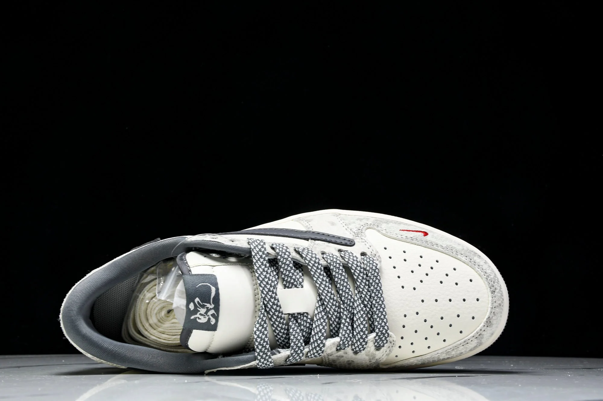 Travis Scott AJ1 Low x Year of The Snake 'White Grey' (Custom)