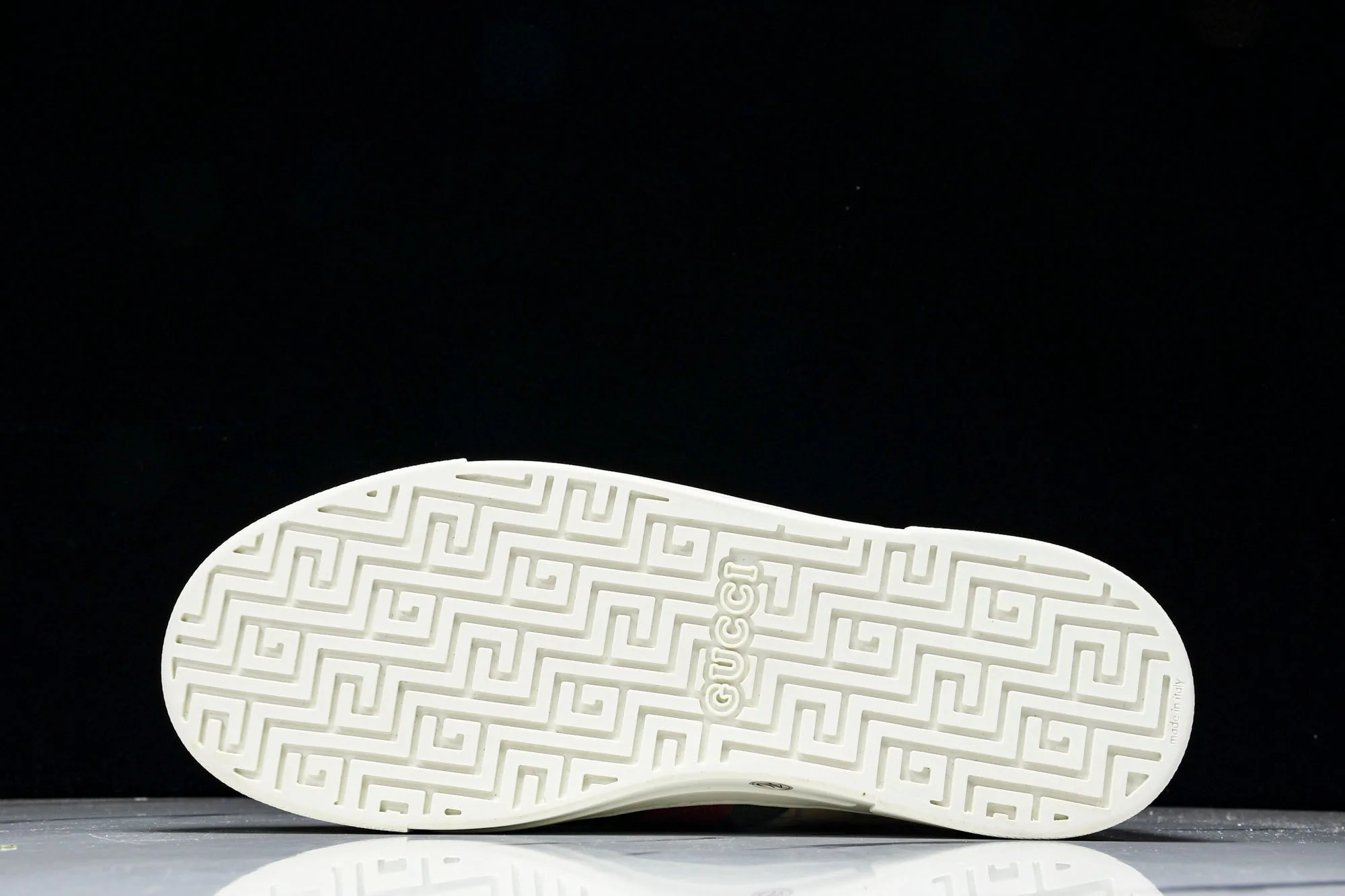 Guссi Ace Web 'Embossed Beige Monogram'