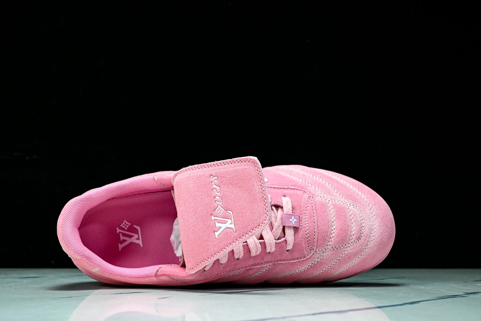 Louis Vuittоп Footprint Soccer Sneaker 'Pink Suede'