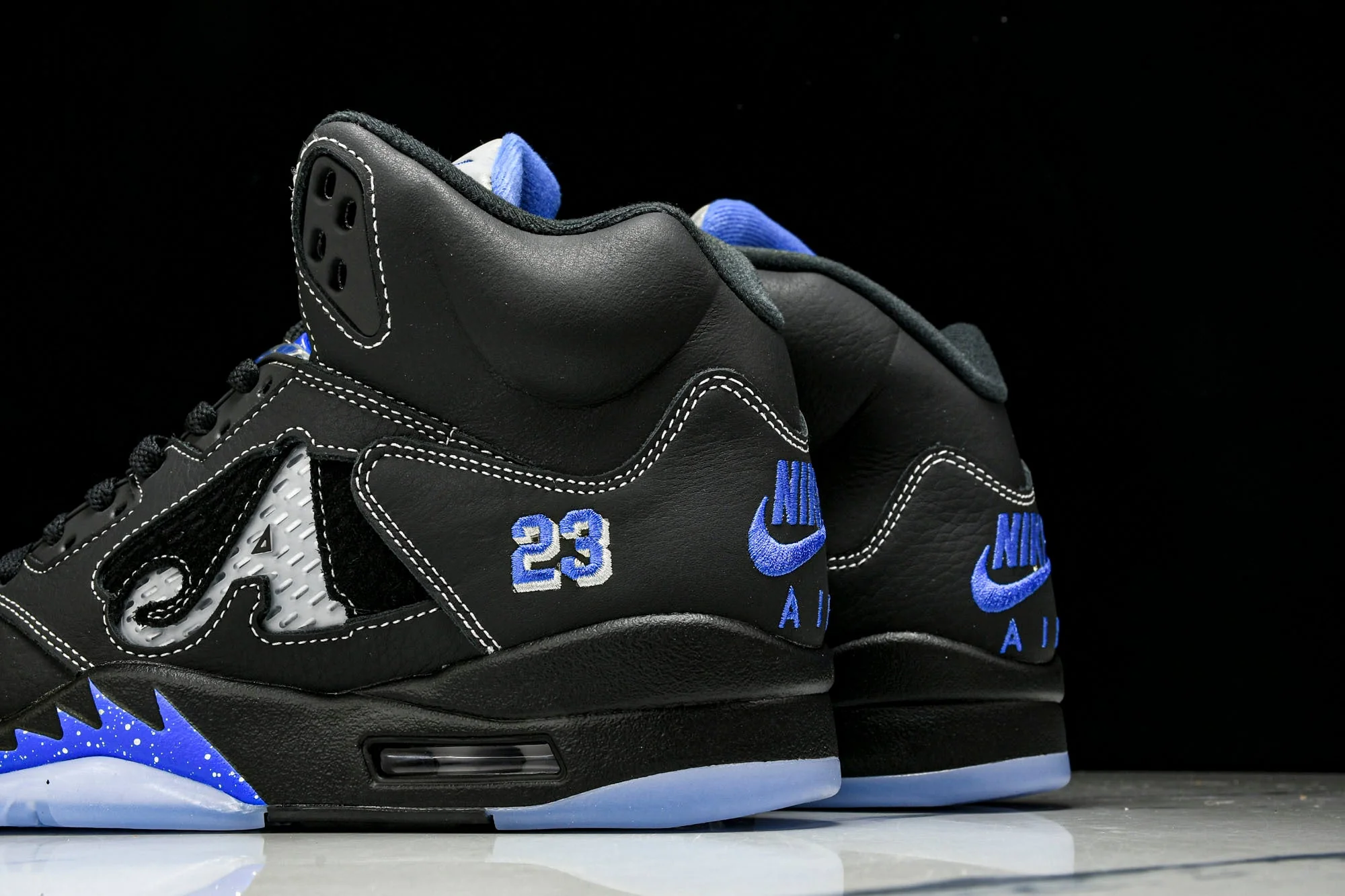 AJ5 Retro x Awake NY 'Black Racer Blue'