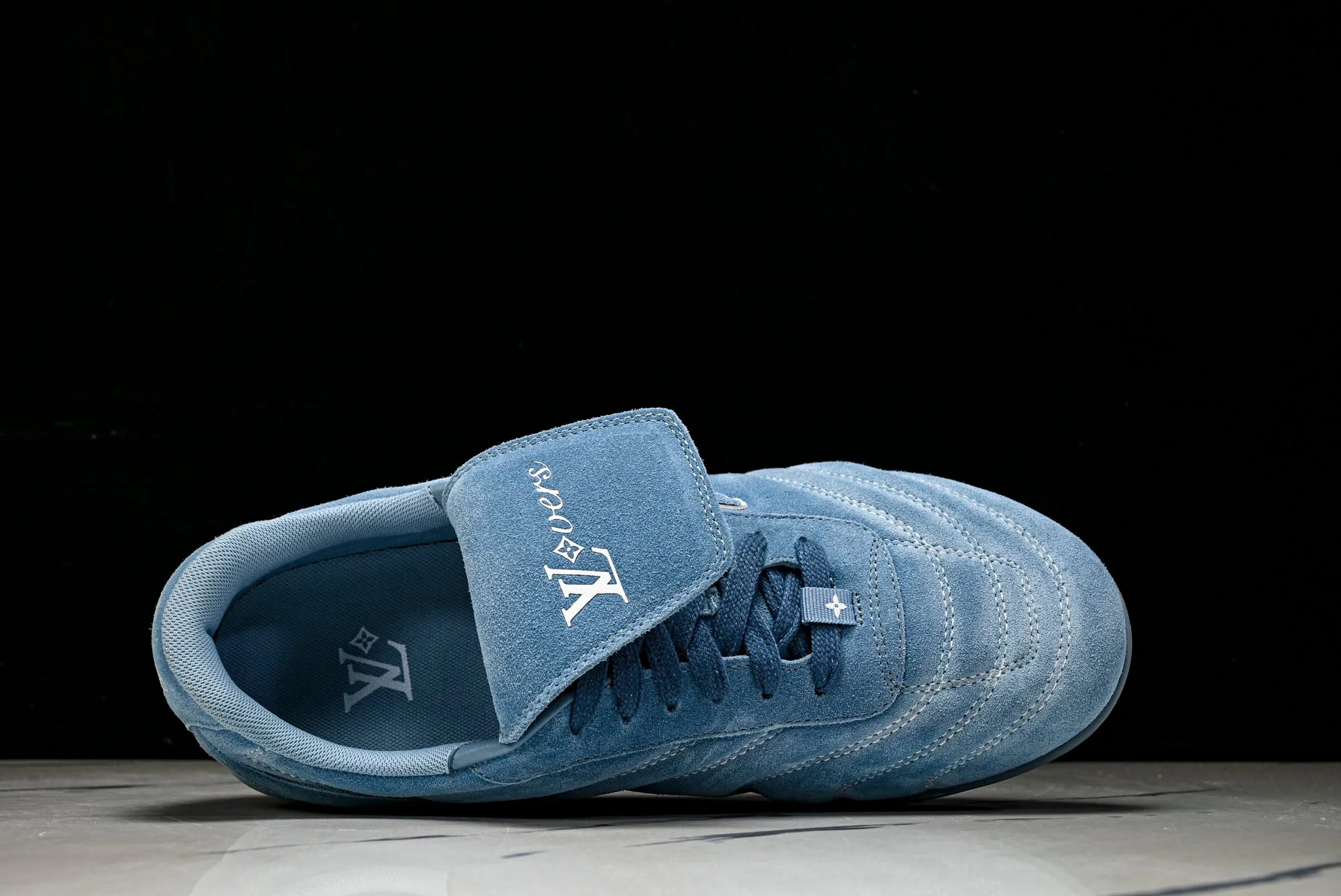 Louis Vuittоп Footprint Soccer Sneaker 'Blue Suede'
