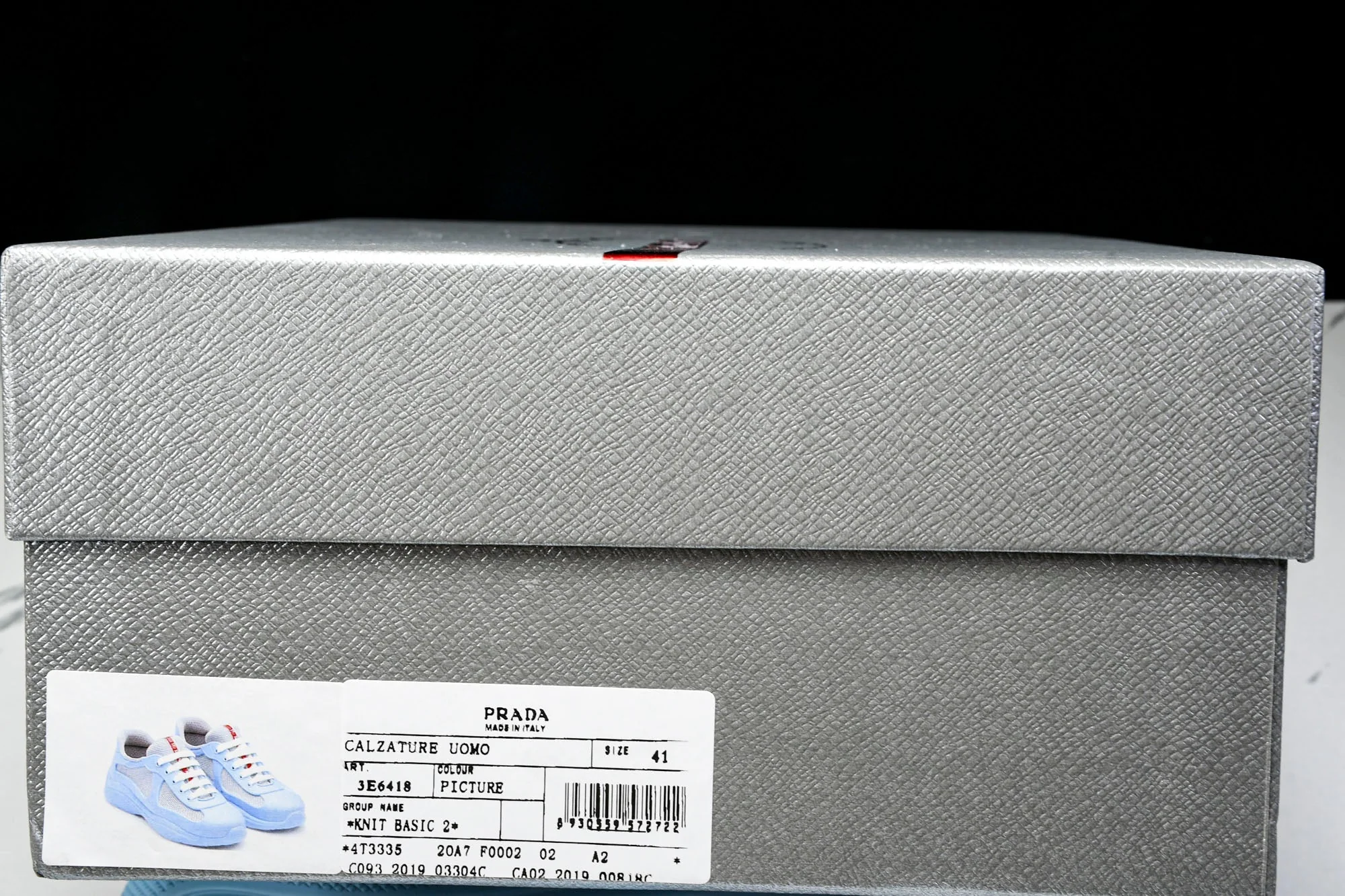 Prada America's Cup Sneaker Soft Rubber 'Light Blue'