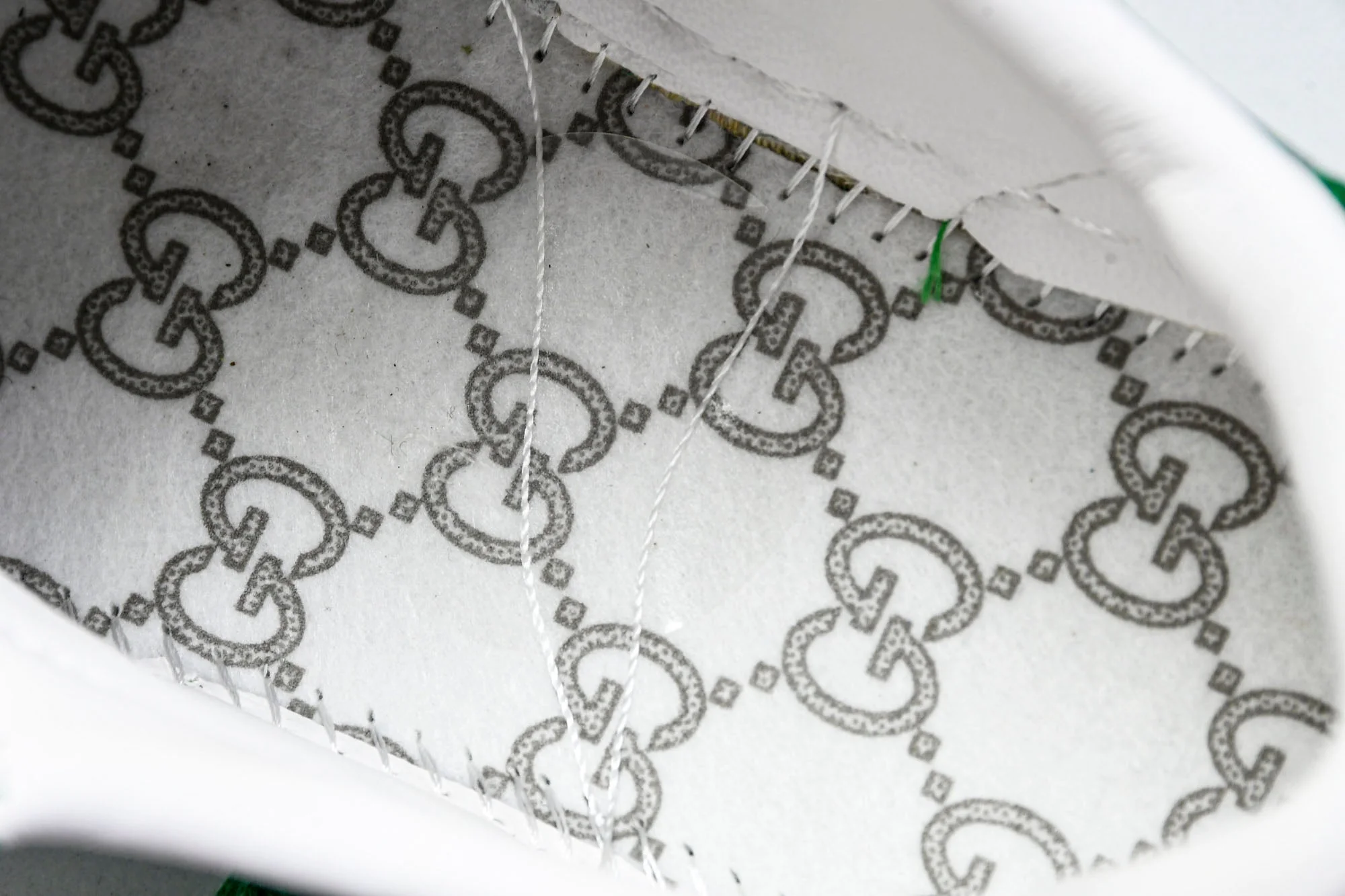 Guссi Ace Web 'Green Monogram'