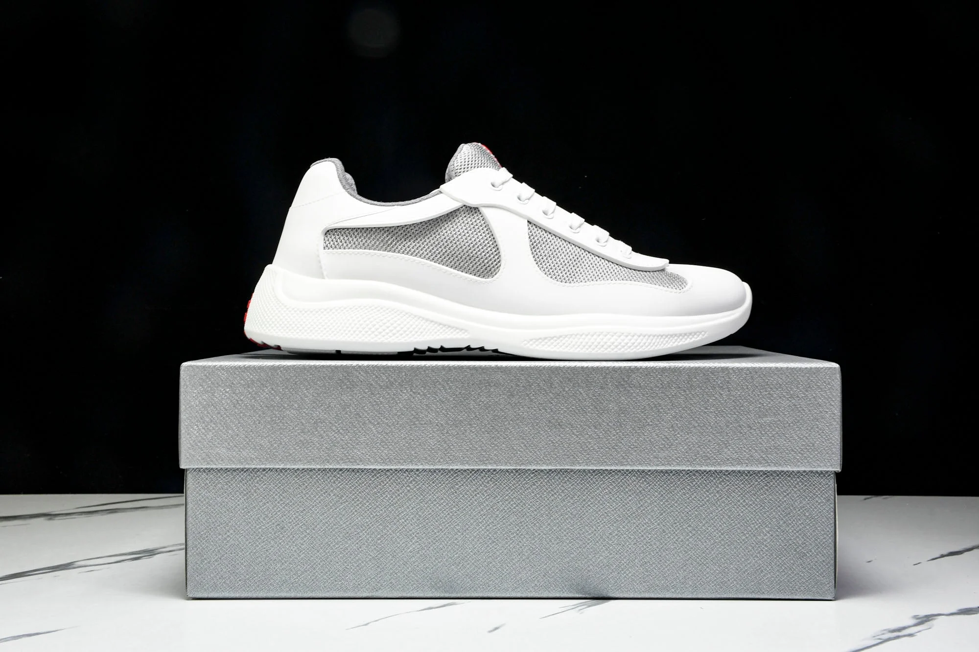 Prada America's Cup Sneaker Soft Rubber 'Cream White'