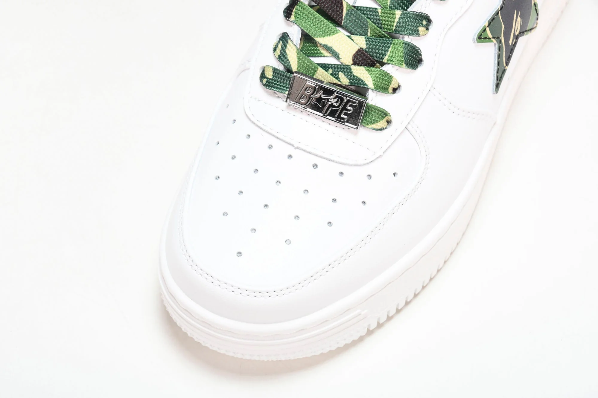 A Bathing Ape Bape Sta 'White ABC Camo Green'