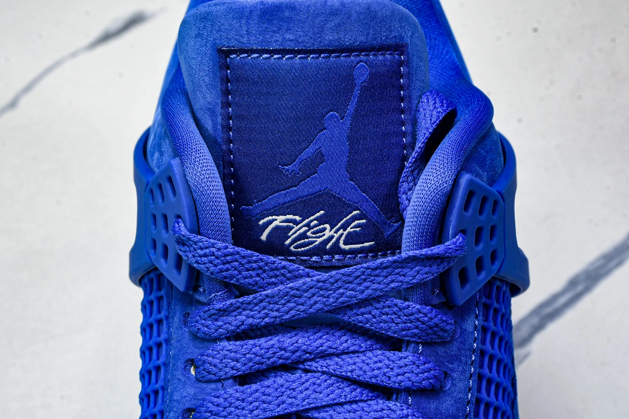 Nigel Sylvester x AJ4 Retro OG Brick by Brick 'Blue' (Unreleased)