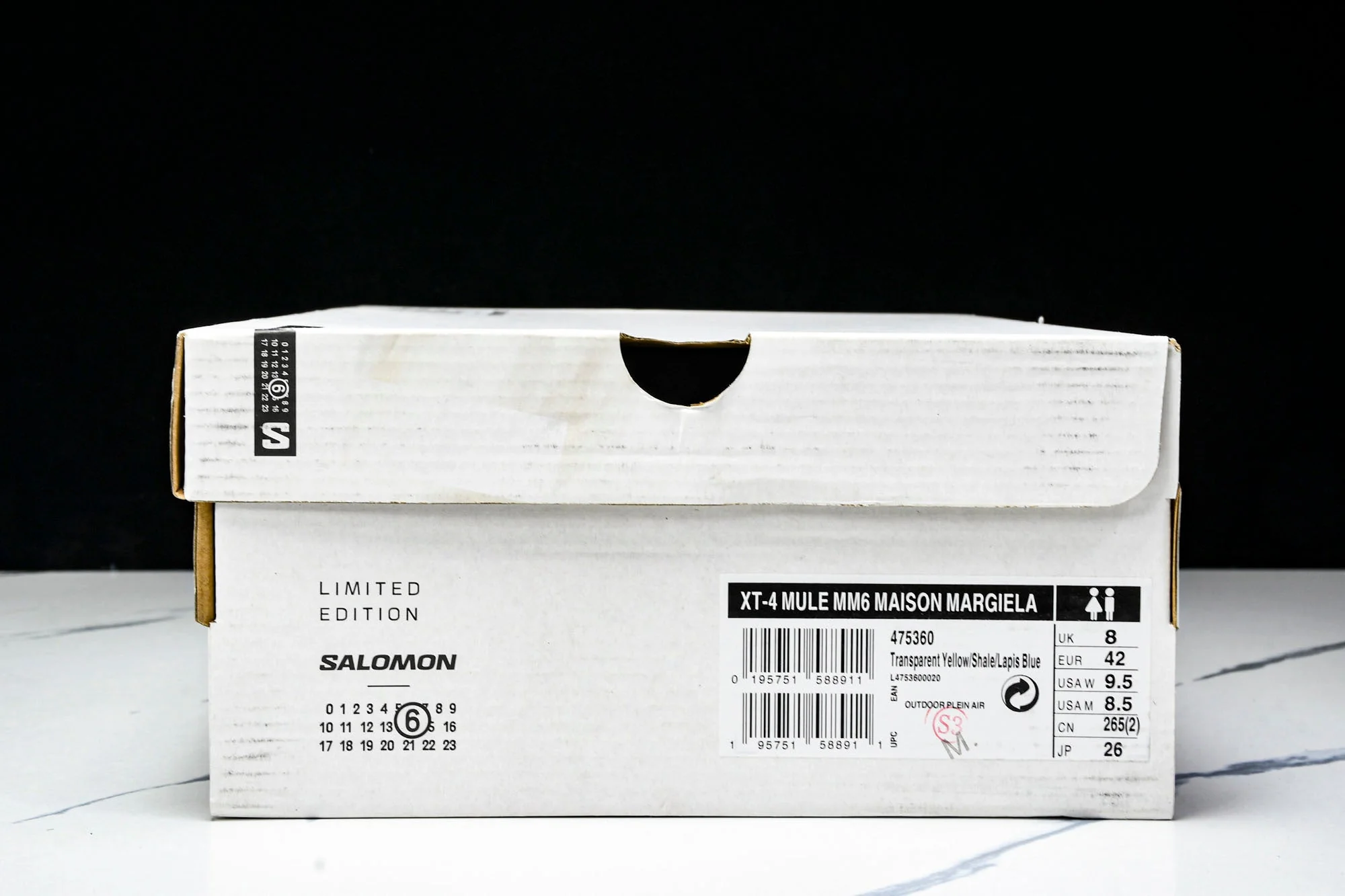 Salomon x MM6 Maison Margiela XT-4 Mule 'Transparent Yellow Shale'