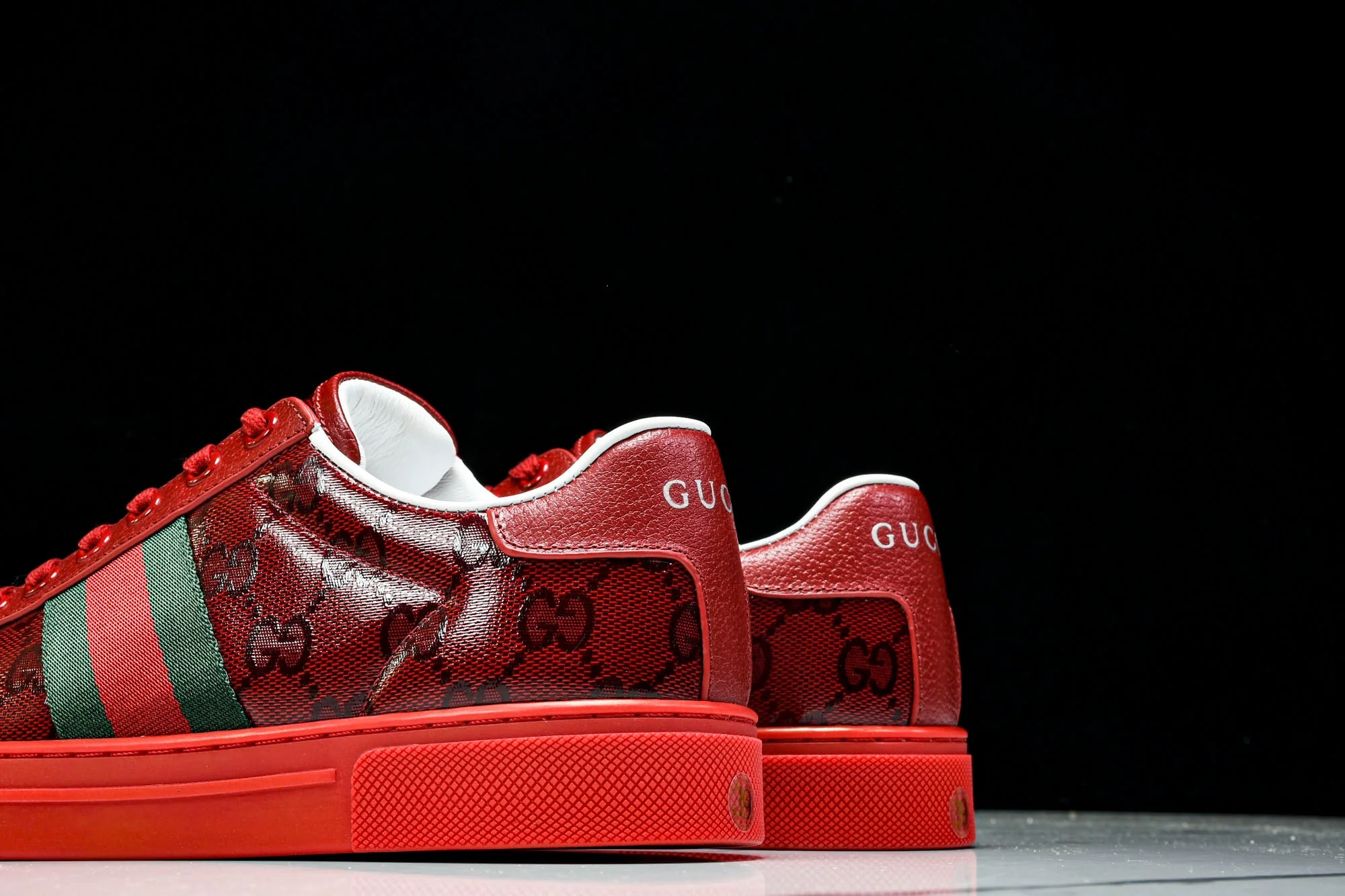 Guссi Ace Web 'Red Monogram'