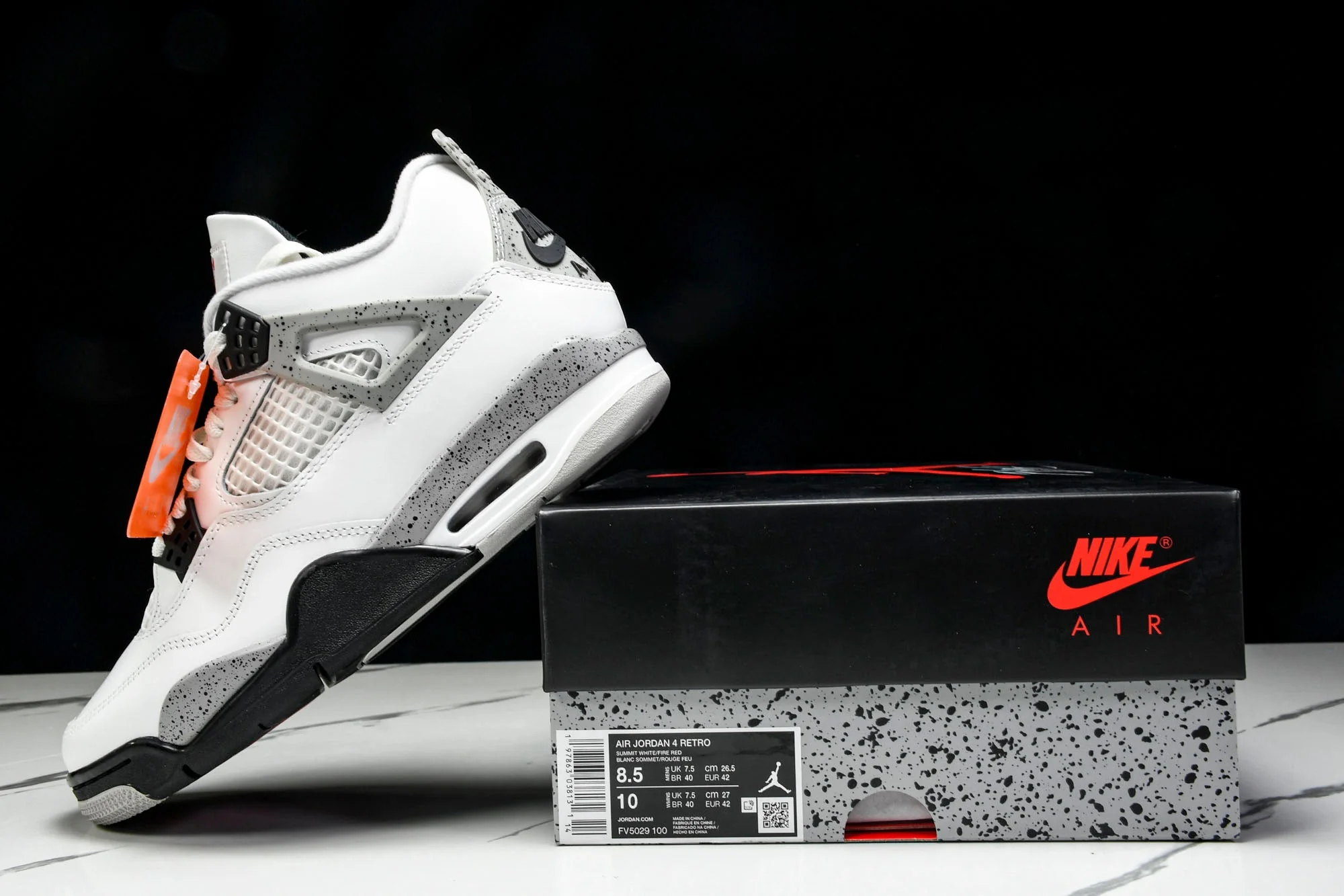 AJ4 Retro 'White Cement' (2025)