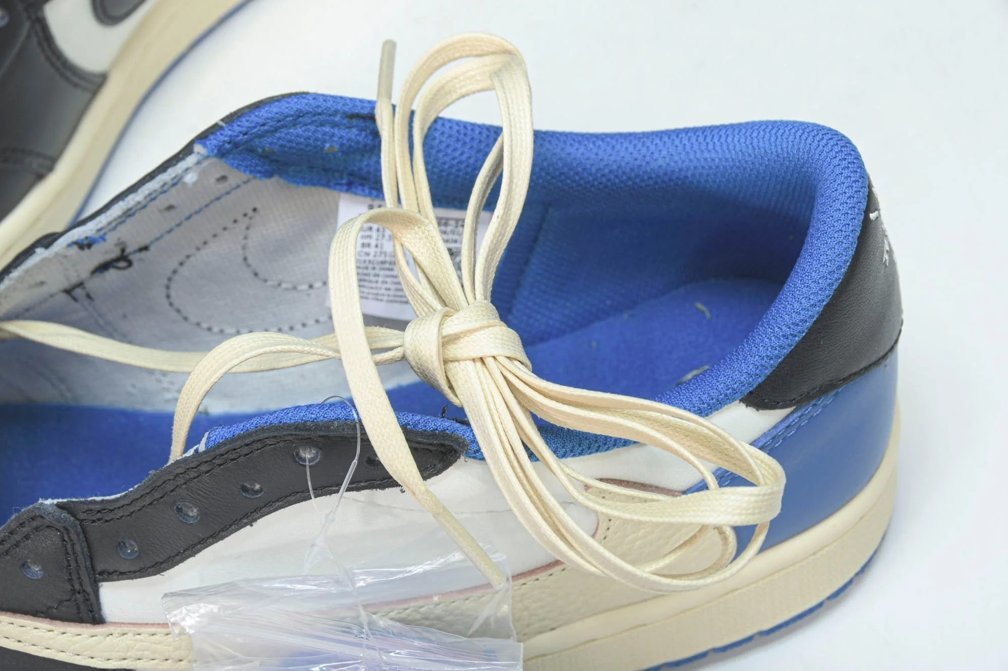 Travis Scott AJ1 Low x Fragment 'Military Blue'