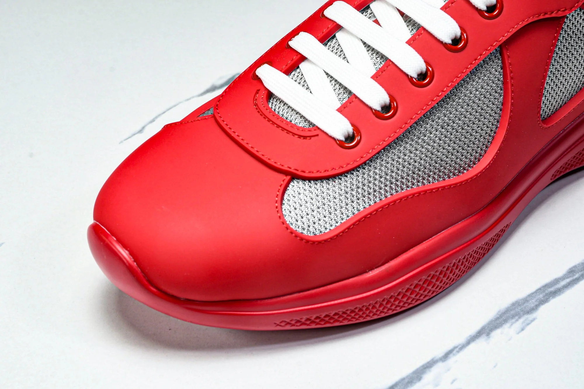 Prada America's Cup Sneaker Soft Rubber 'Red'