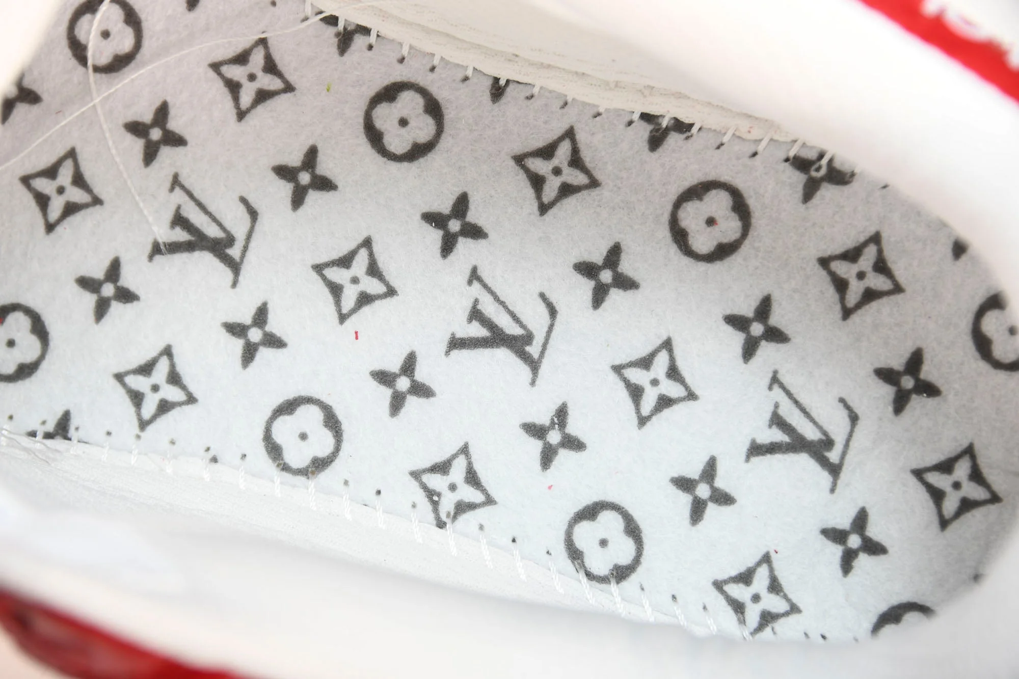 Louis Vuittоп x AF1 by Virgil Abloh 'Red'