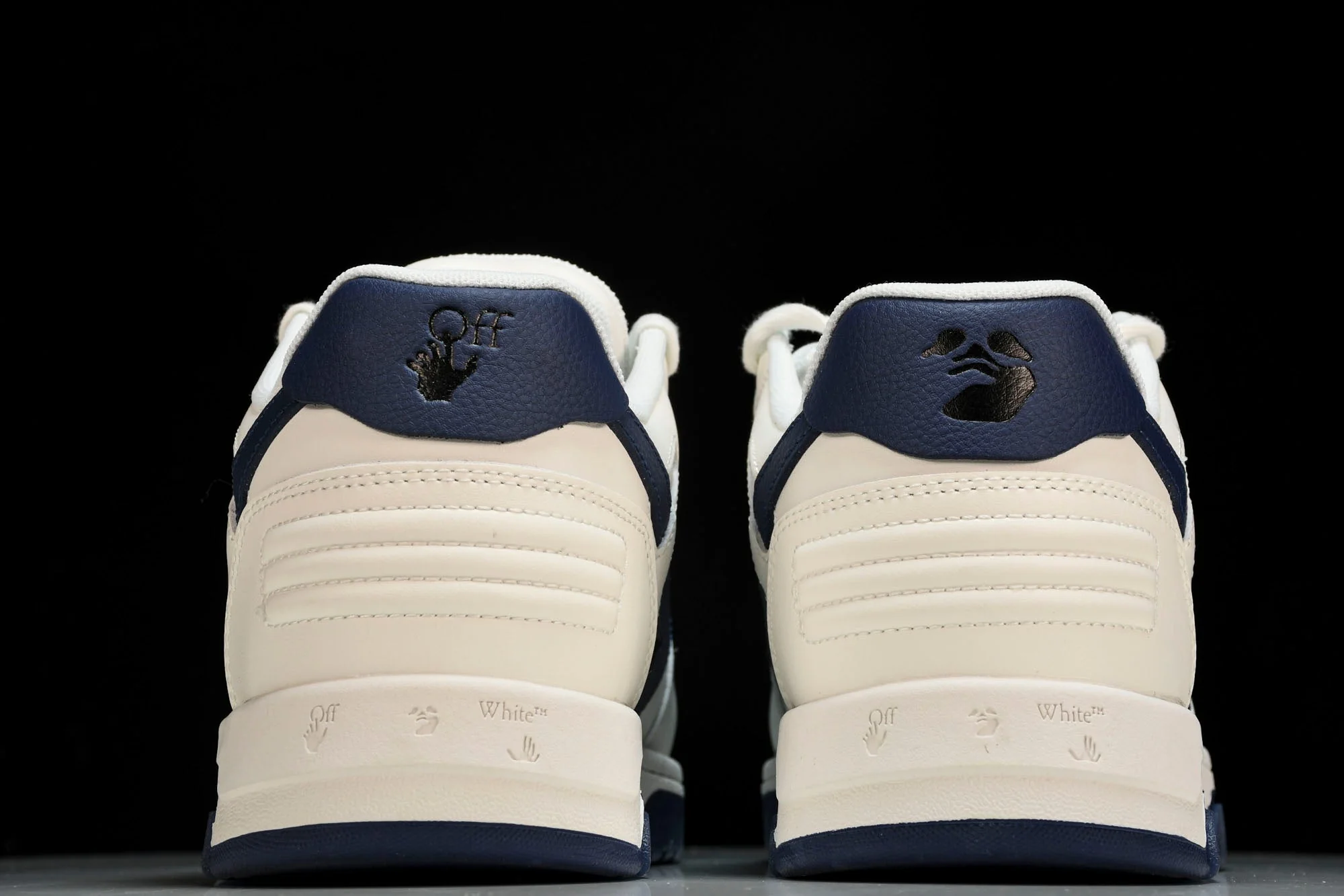 Off-White Out Of Office OOO Low Top 'White Navy Blue'