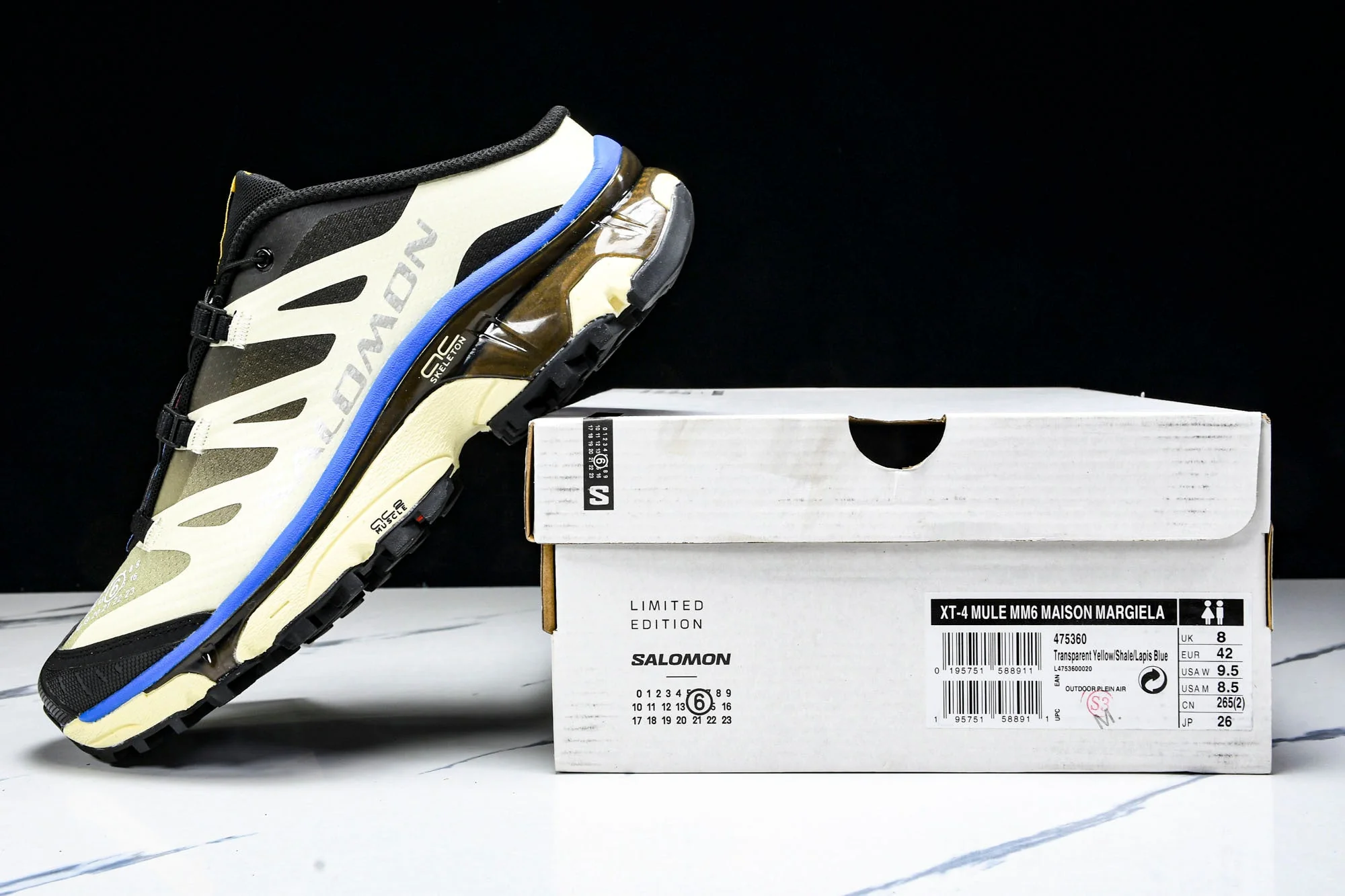 Salomon x MM6 Maison Margiela XT-4 Mule 'Transparent Yellow Shale'