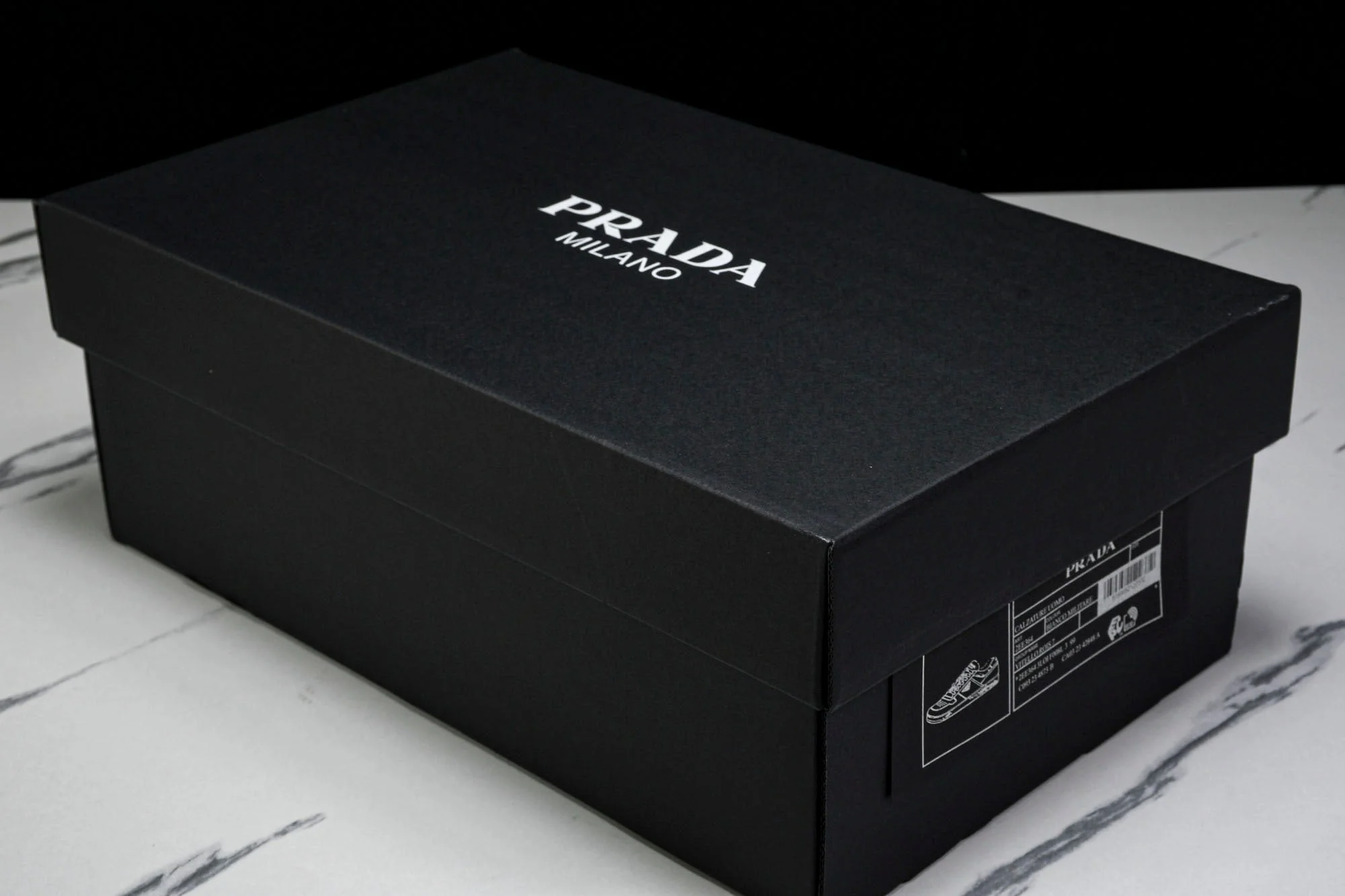 Prada Downtown Sneaker 'White Black'