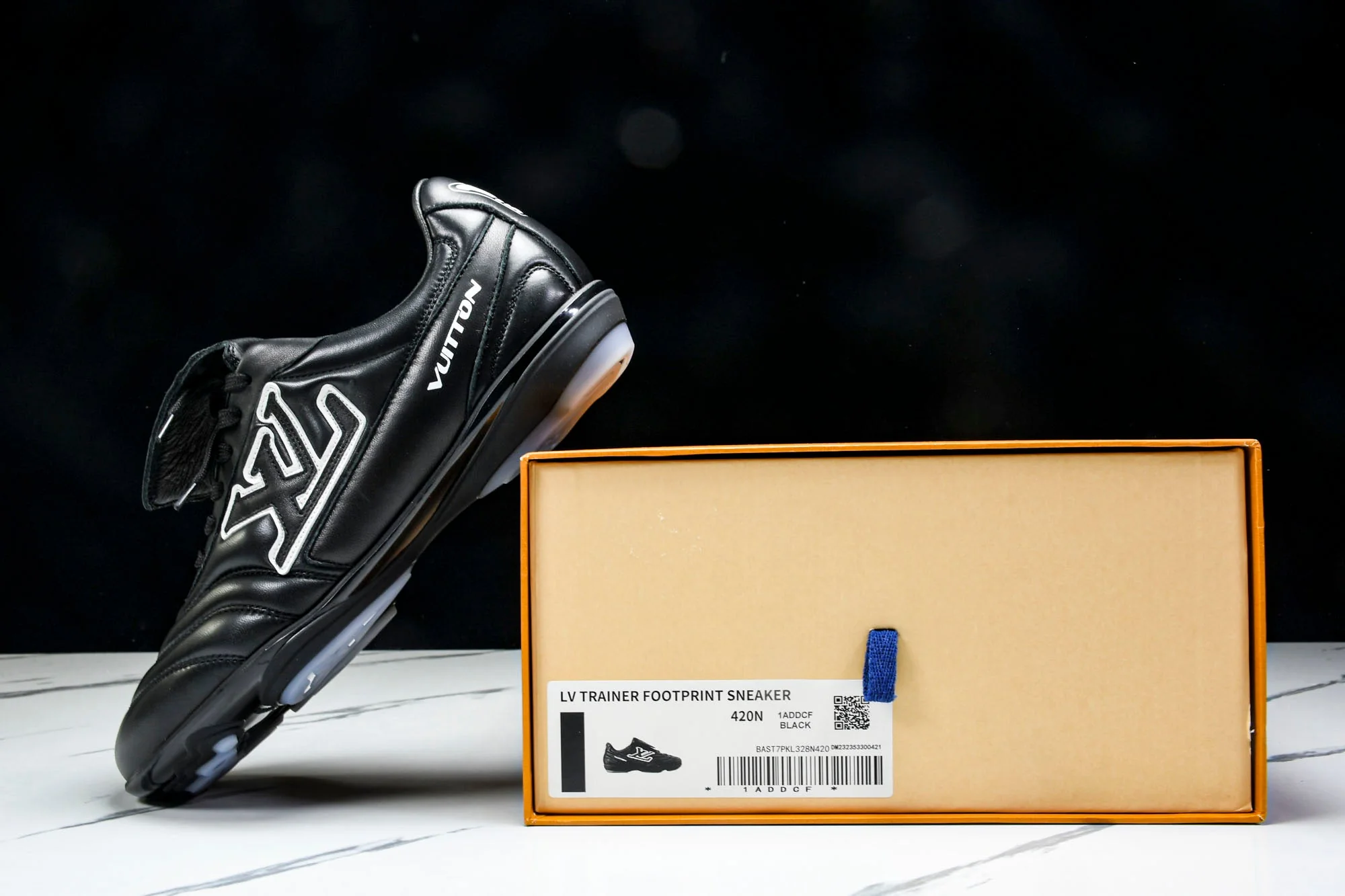 Louis Vuittоп Footprint Soccer Sneaker 'Black'