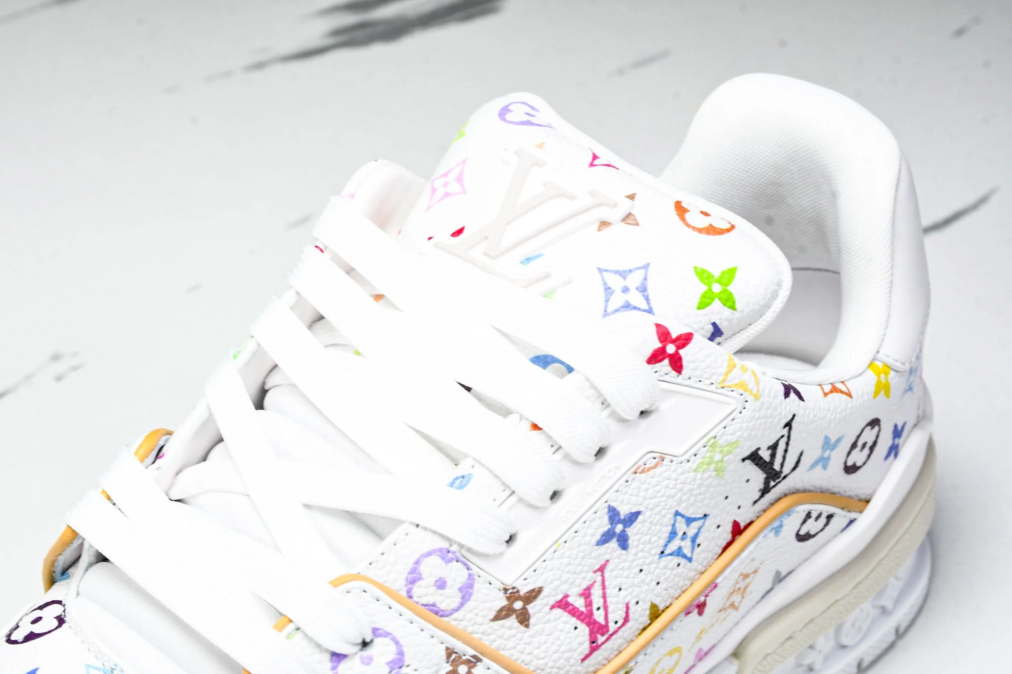 Louis Vuittоп Trainer Low x Takashi Murakami 'White Multicolor'