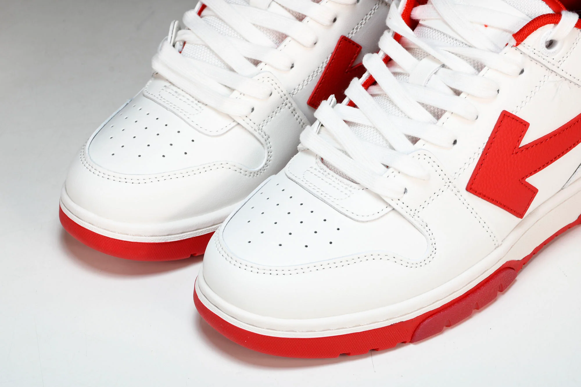 Off-White Out Of Office OOO Low Top 'White Red'