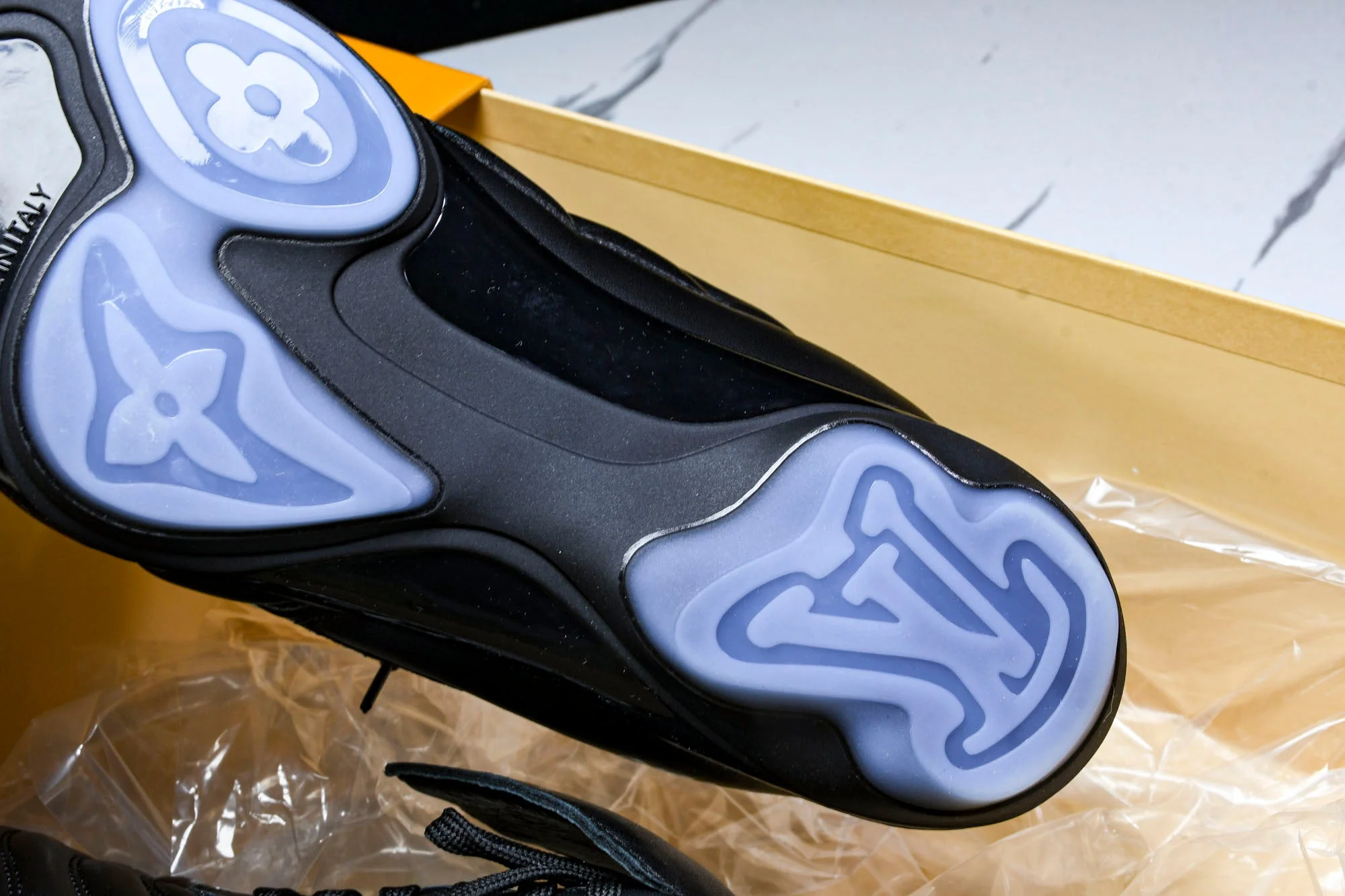 Louis Vuittоп Footprint Soccer Sneaker 'Black'