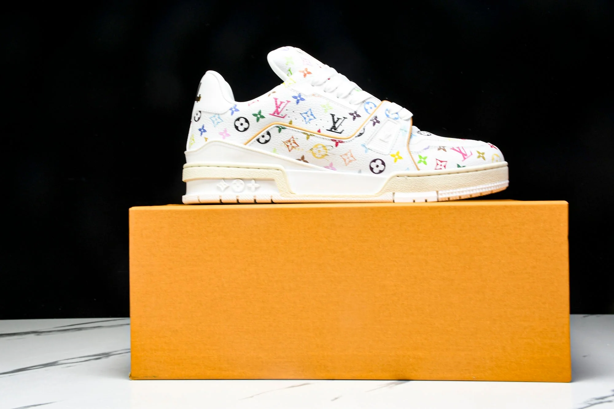 Louis Vuittоп Trainer Low x Takashi Murakami 'White Multicolor'