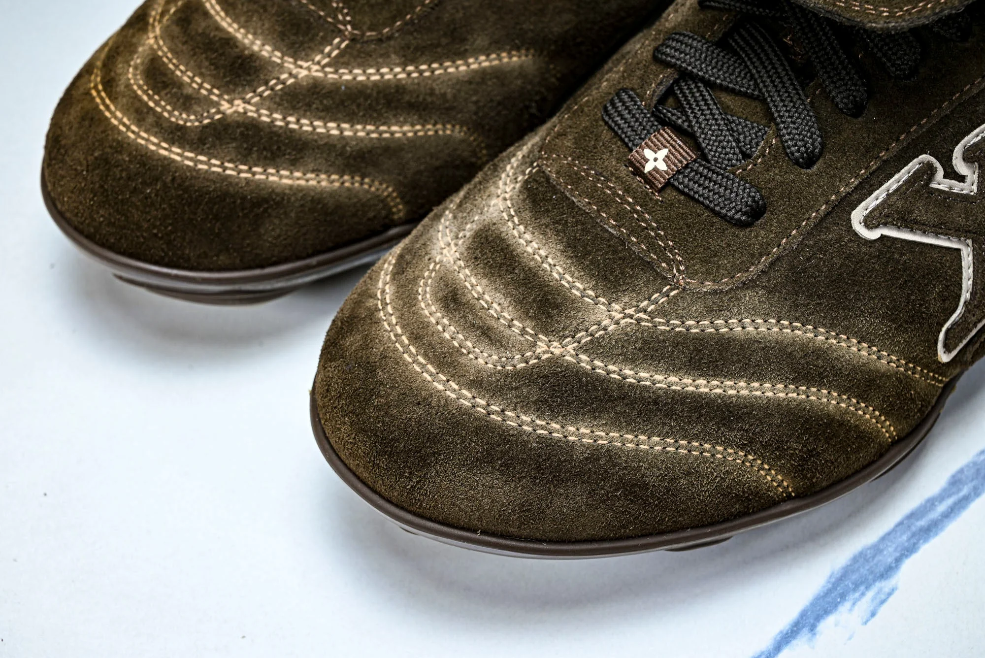 Louis Vuittоп Footprint Soccer Sneaker 'Brown Suede'
