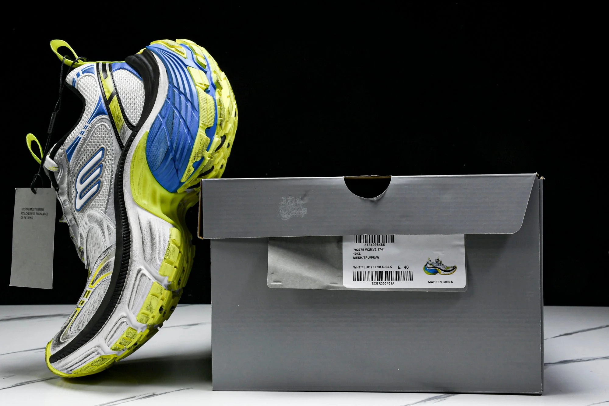 10XL Sneaker 'White Yellow Blue'