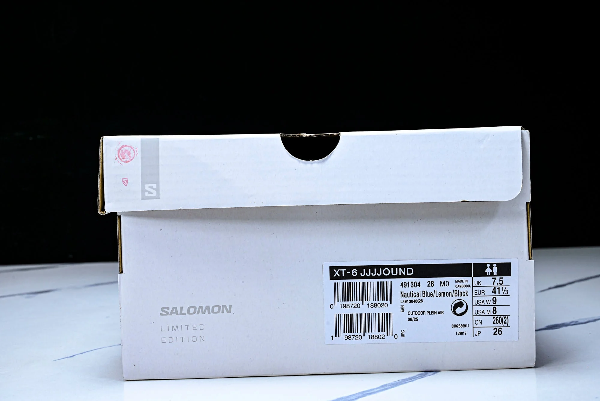 Salomon x JJJJound XT-6 'Nautical Blue Lemon'