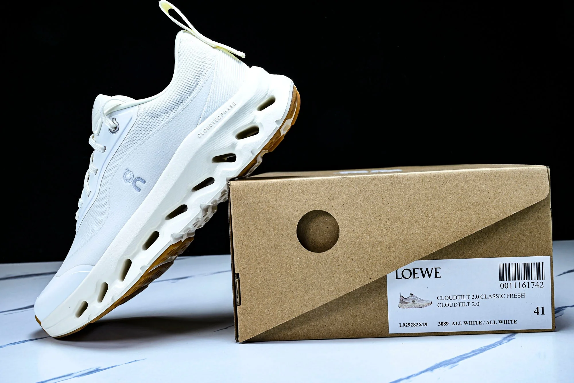LOEWE × ON Cloudtilt 2.0 'All White Gum'