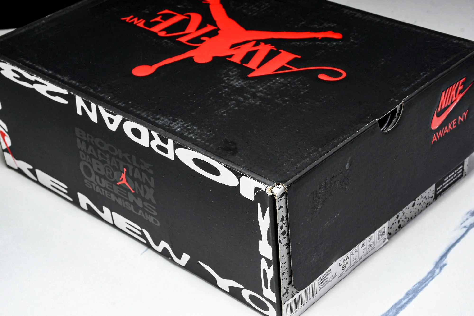 AJ5 Retro x Awake NY 'Black Racer Blue'