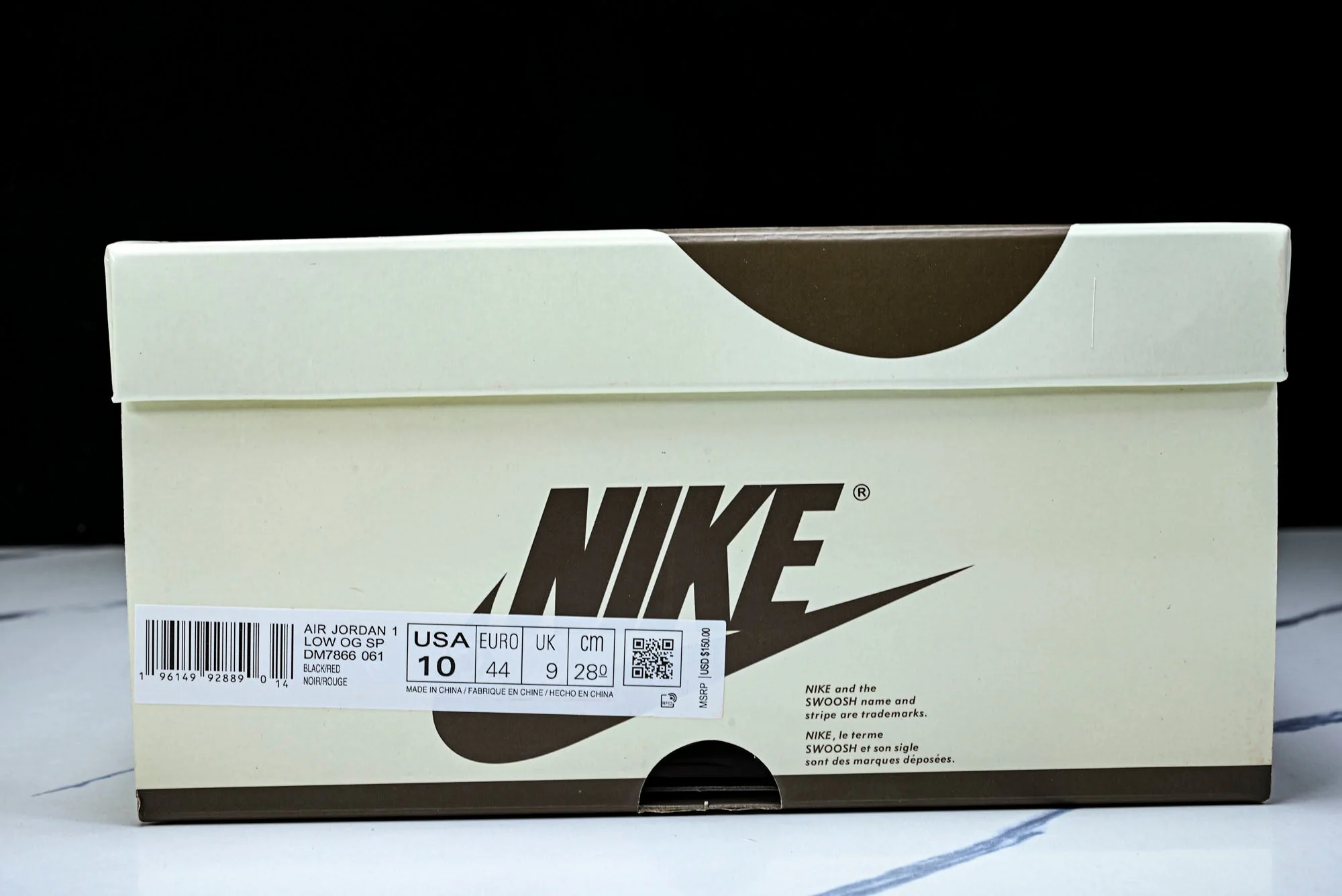 Travis Scott AJ1 Retro Low 'Black Red' (Unreleased)