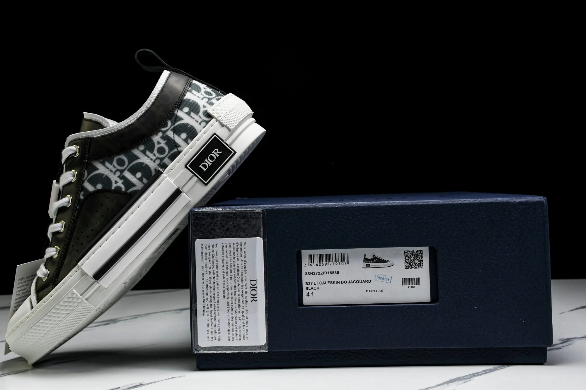 D1or B23 Low 'Oblique Black White'