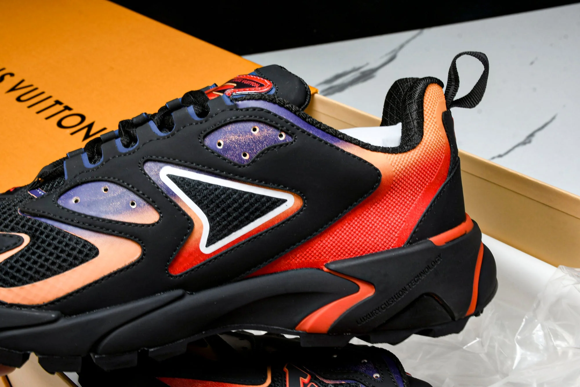 Louis Vuittоп Runner Tatic Sneaker 'Black Orange'