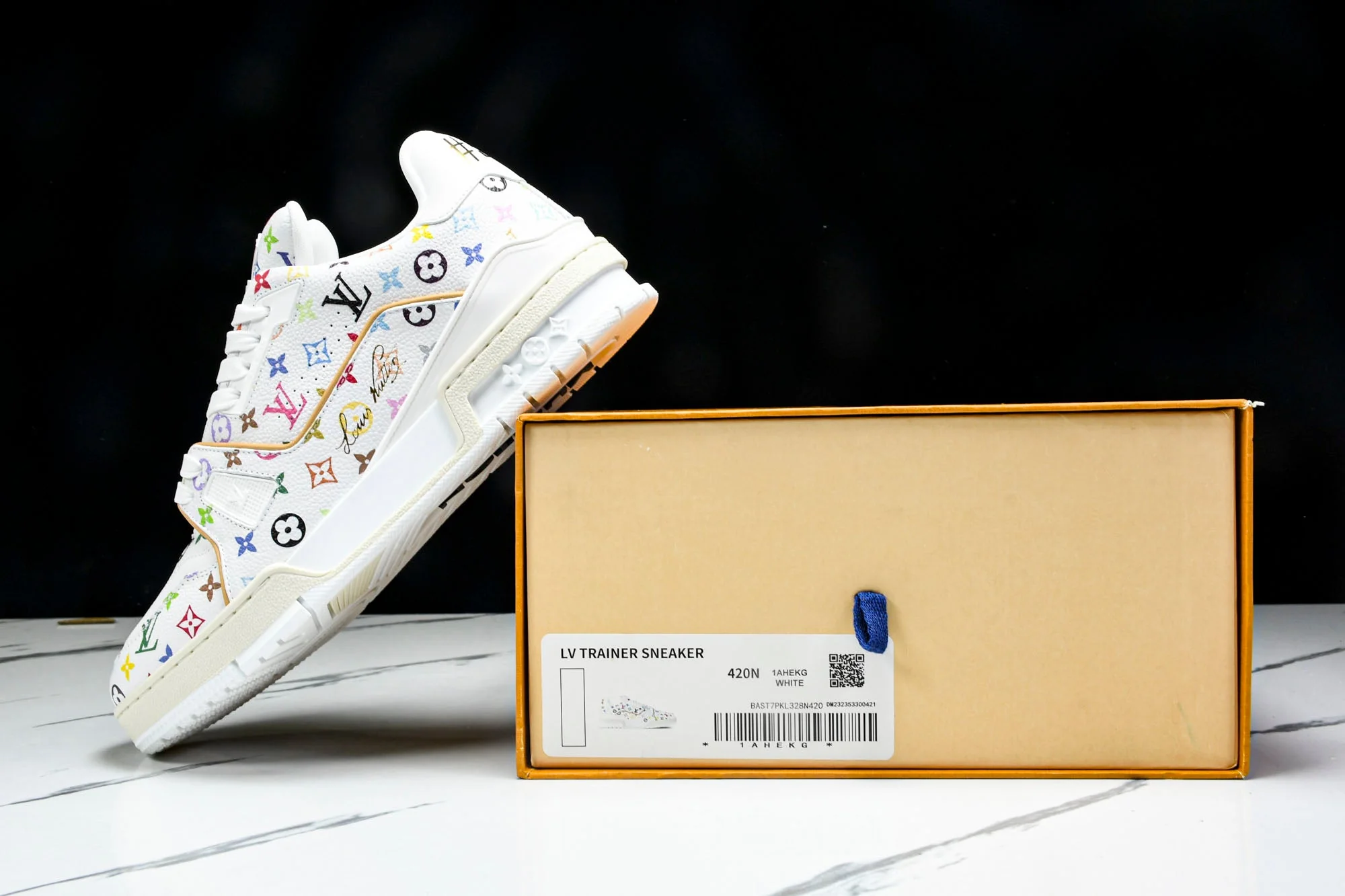Louis Vuittоп Trainer Low x Takashi Murakami 'White Multicolor'