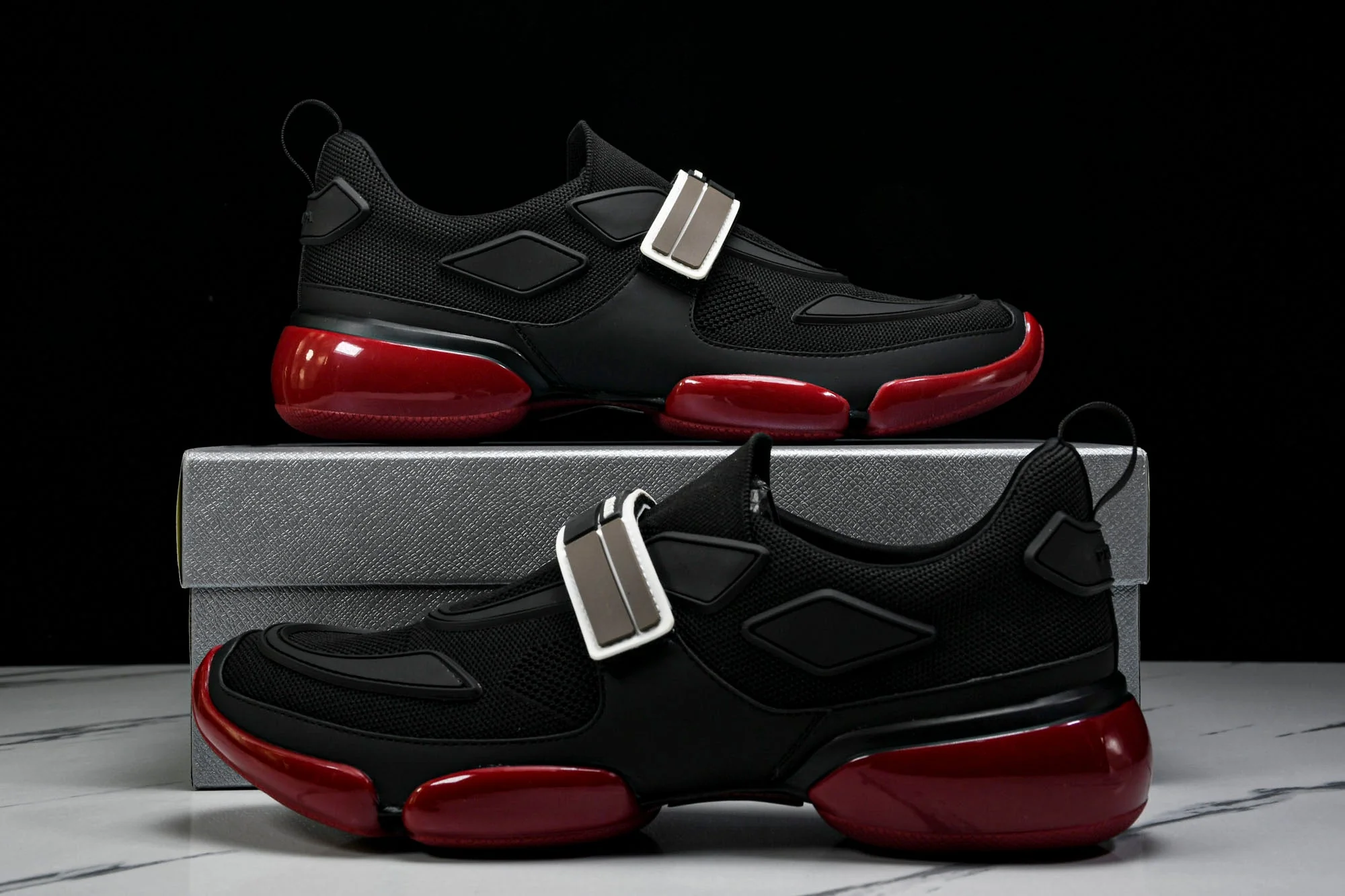 Prada Cloudburst Low 'Black Red'